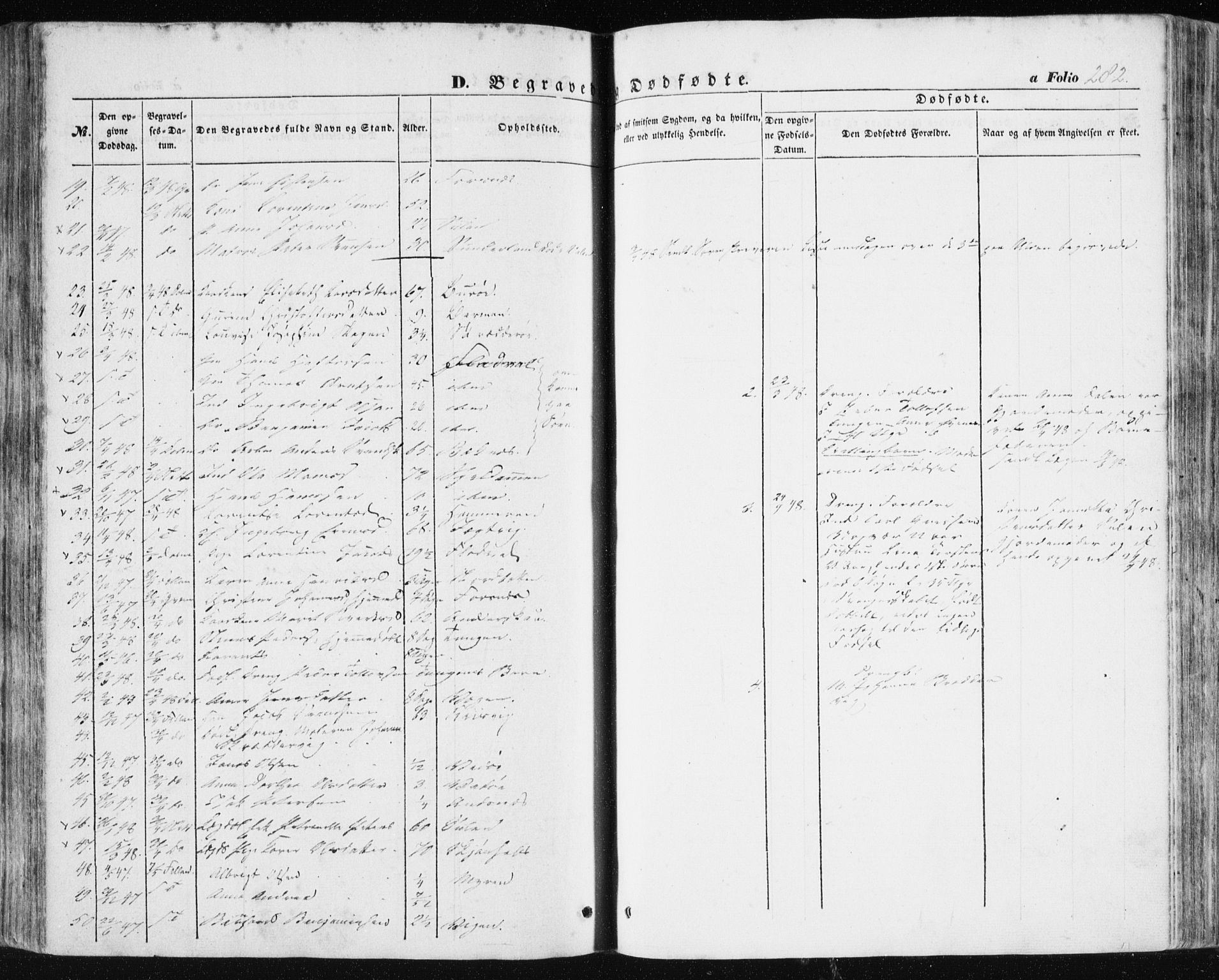 Ministerialprotokoller, klokkerbøker og fødselsregistre - Sør-Trøndelag, SAT/A-1456/634/L0529: Parish register (official) no. 634A05, 1843-1851, p. 282