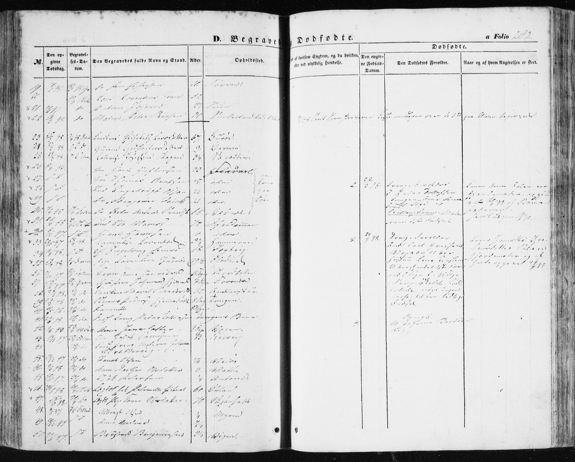 Ministerialprotokoller, klokkerbøker og fødselsregistre - Sør-Trøndelag, AV/SAT-A-1456/634/L0529: Parish register (official) no. 634A05, 1843-1851, p. 282