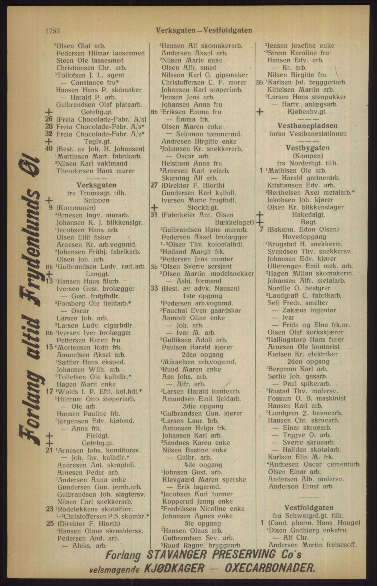 Kristiania/Oslo adressebok, PUBL/-, 1915, p. 1752