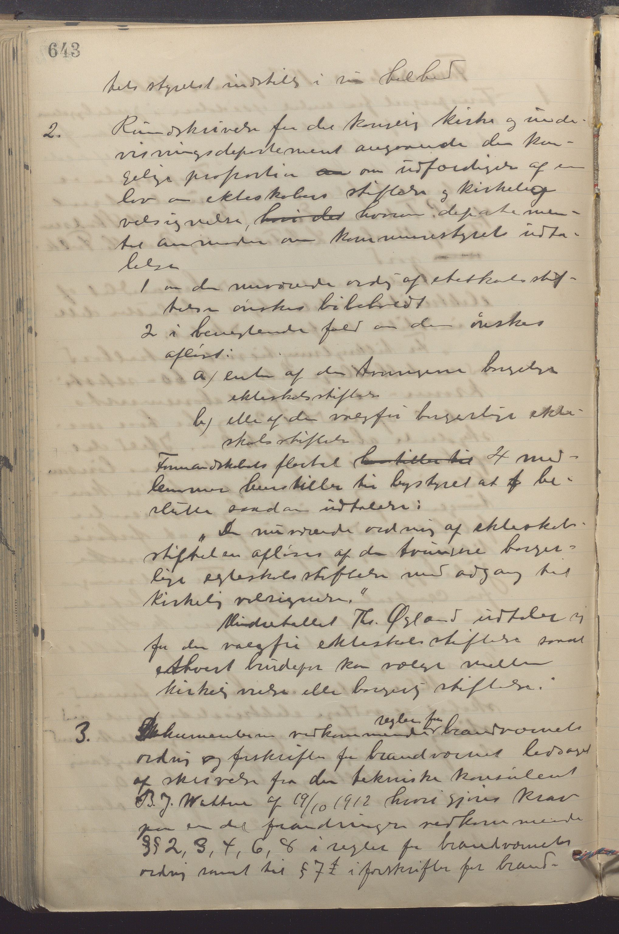 Sandnes kommune - Formannskapet og Bystyret, IKAR/K-100188/Aa/L0007: Møtebok, 1909-1913, p. 643