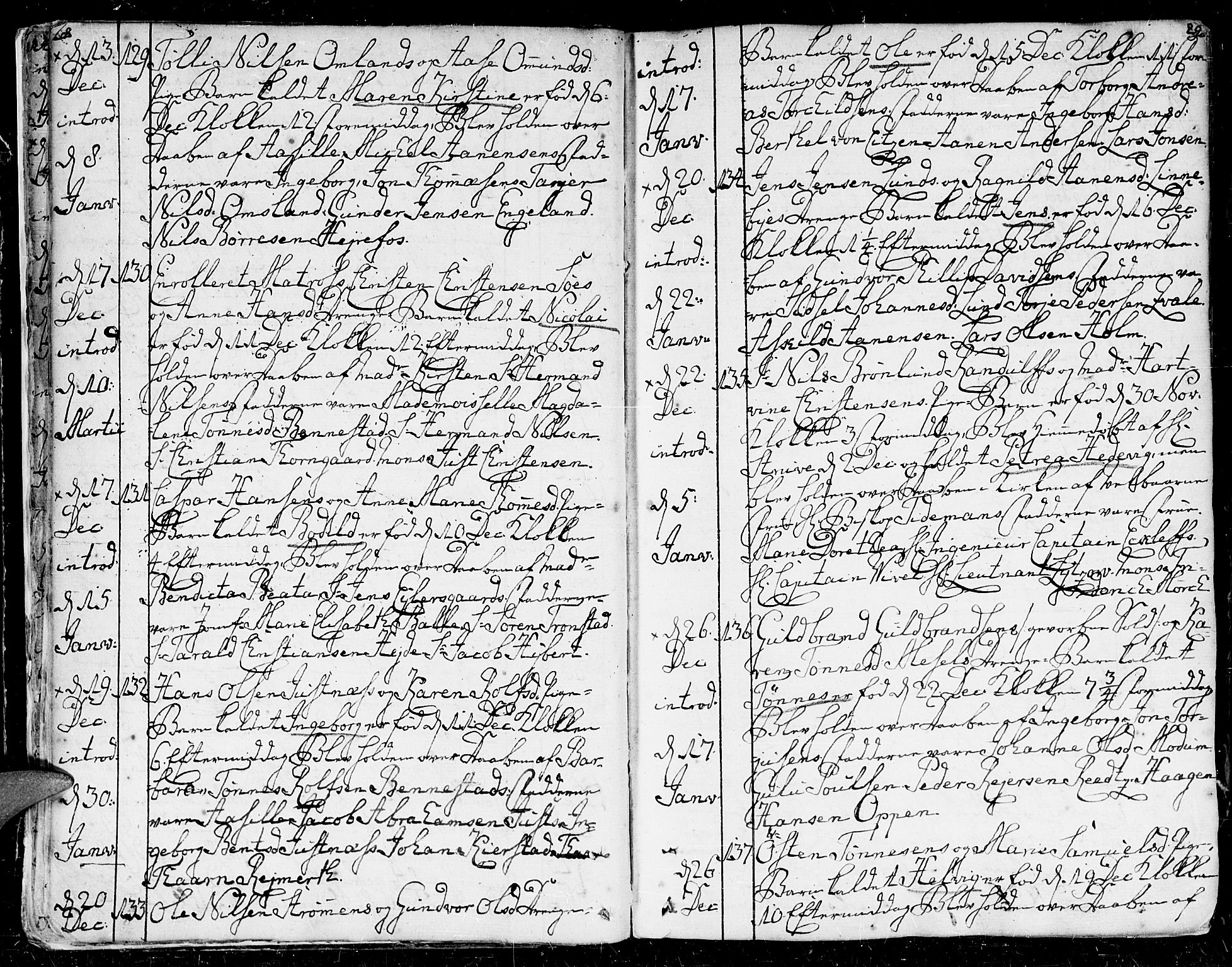 Kristiansand domprosti, AV/SAK-1112-0006/F/Fa/L0003: Parish register (official) no. A 3, 1778-1818, p. 28-29