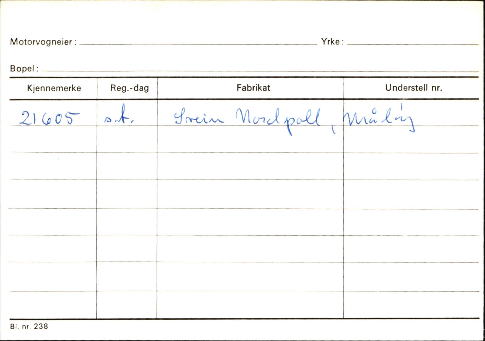 Statens vegvesen, Sogn og Fjordane vegkontor, AV/SAB-A-5301/4/F/L0144: Registerkort Vågsøy A-R, 1945-1975, p. 2009
