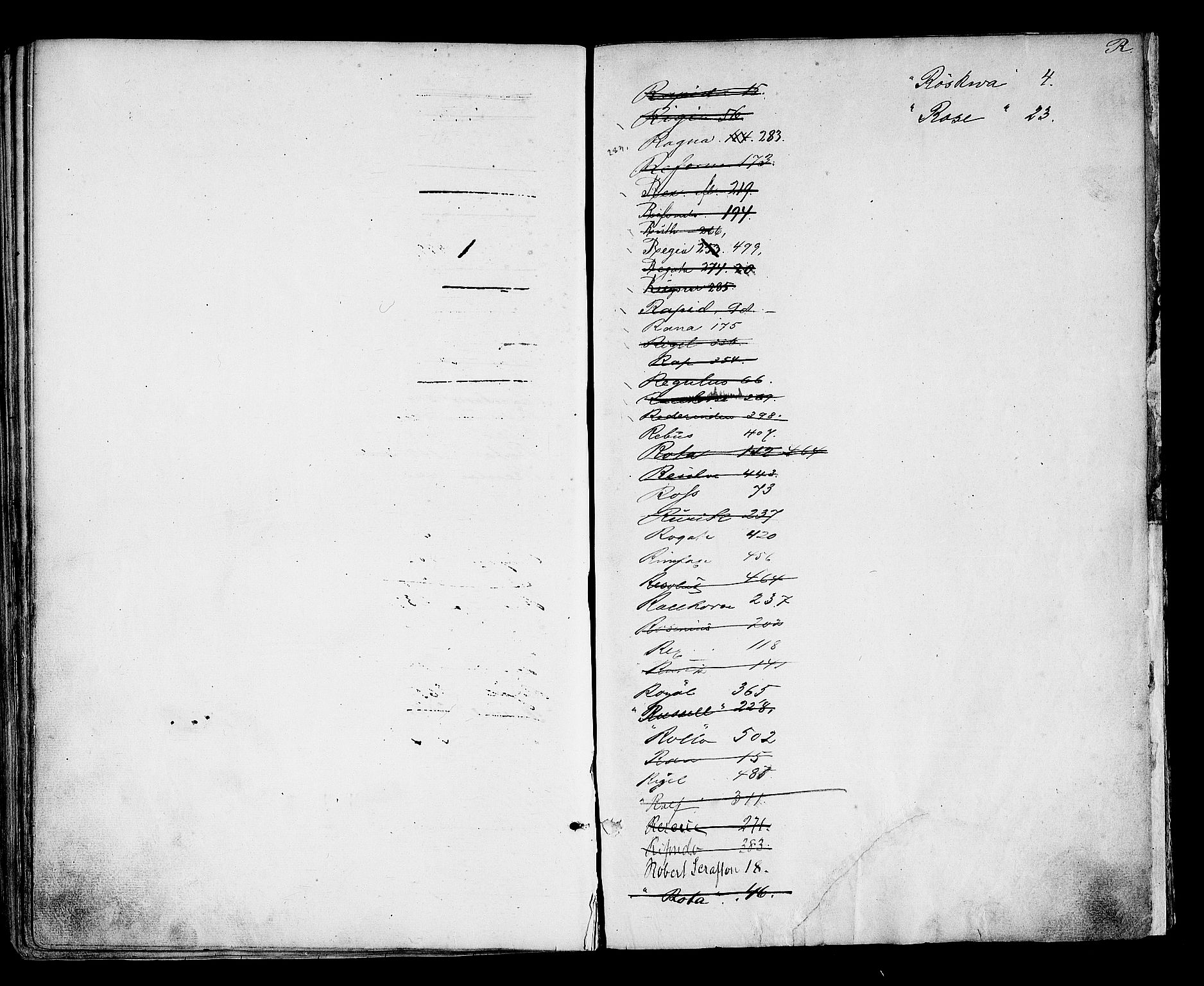 Arendal tollsted, SAK/1351-0003/H/Ha/L0642: Protokoll over utleverte nasjonalitetsbevis, 1864-1874, p. 453