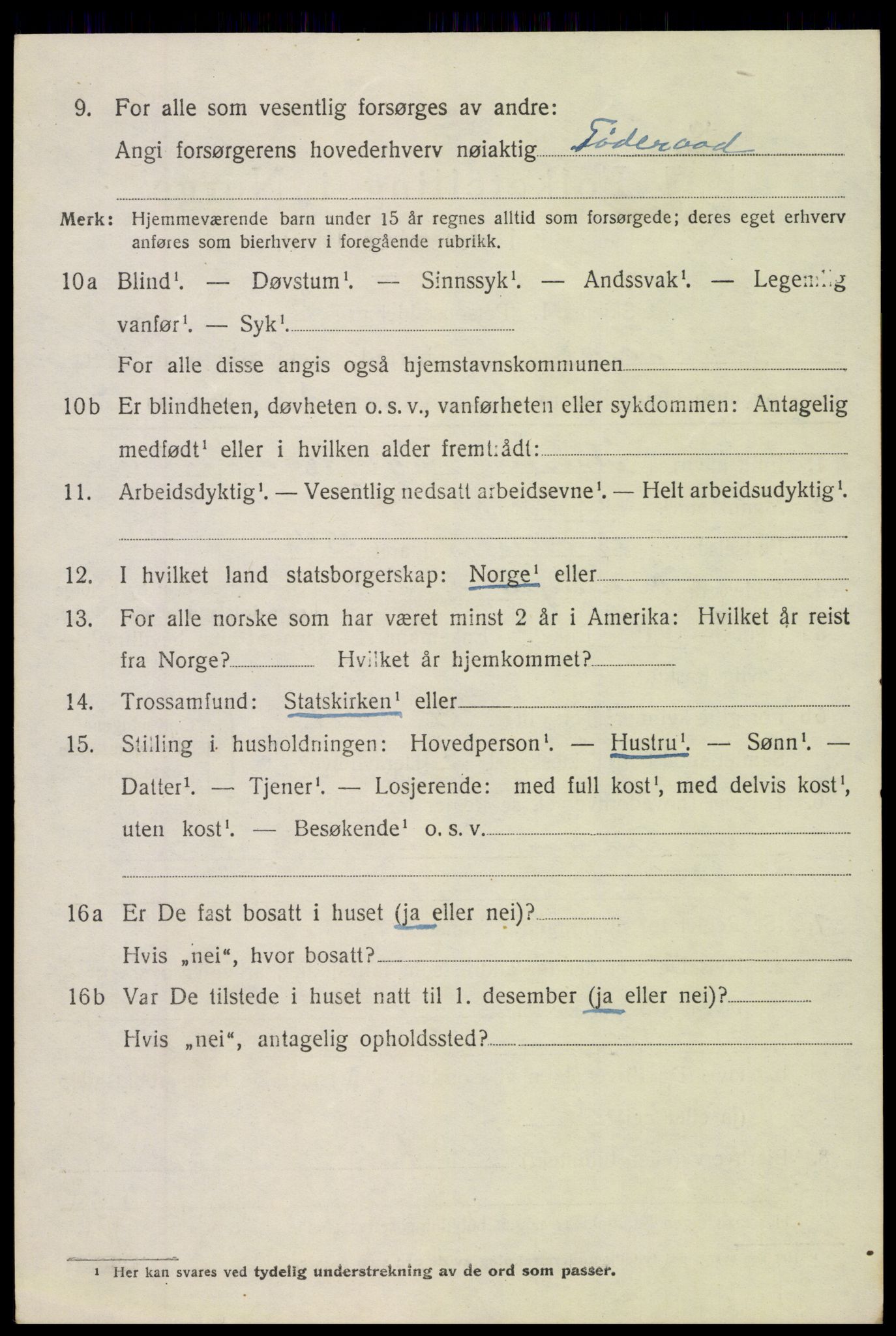 SAH, 1920 census for Torpa, 1920, p. 5236