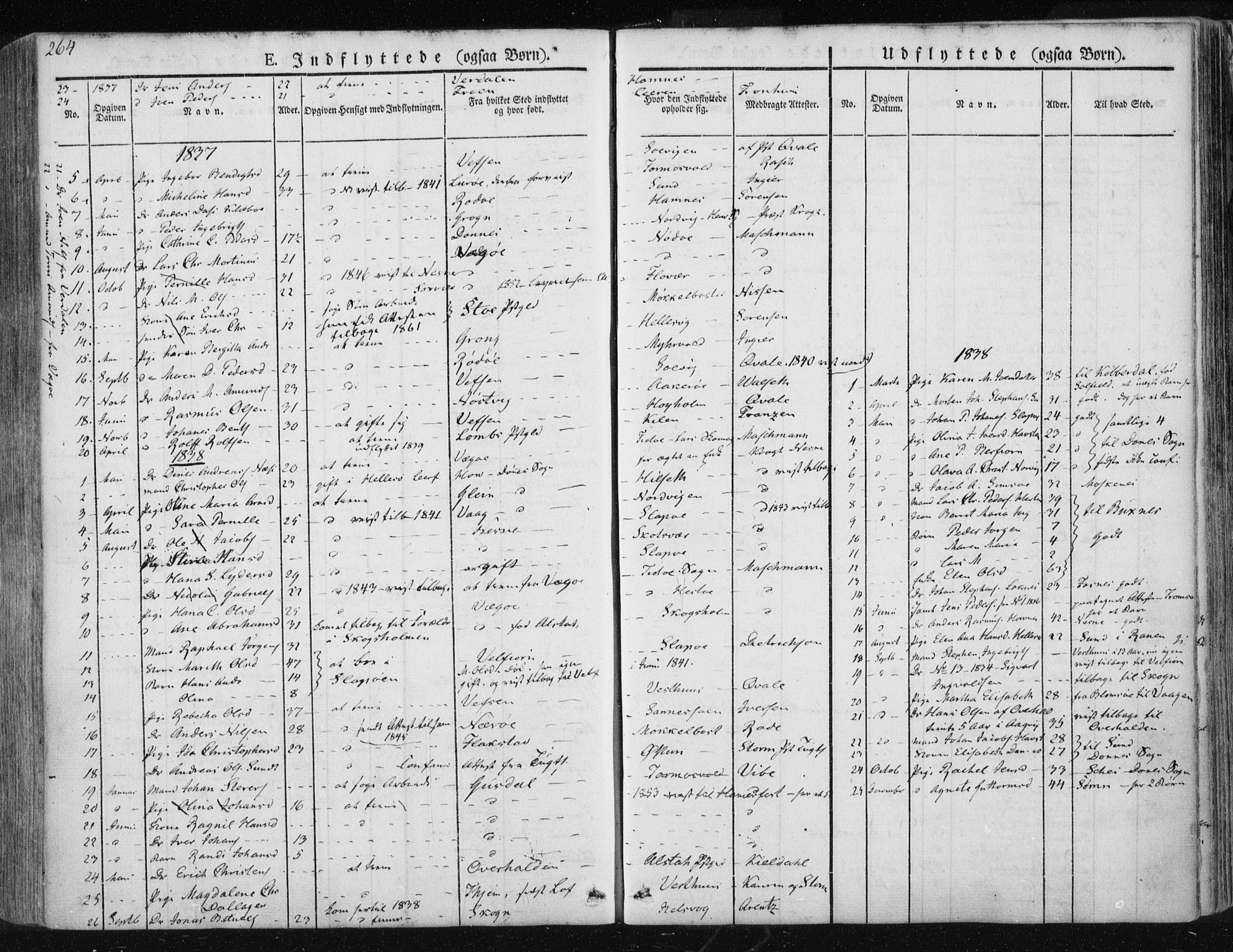 Ministerialprotokoller, klokkerbøker og fødselsregistre - Nordland, AV/SAT-A-1459/830/L0447: Parish register (official) no. 830A11, 1831-1854, p. 264