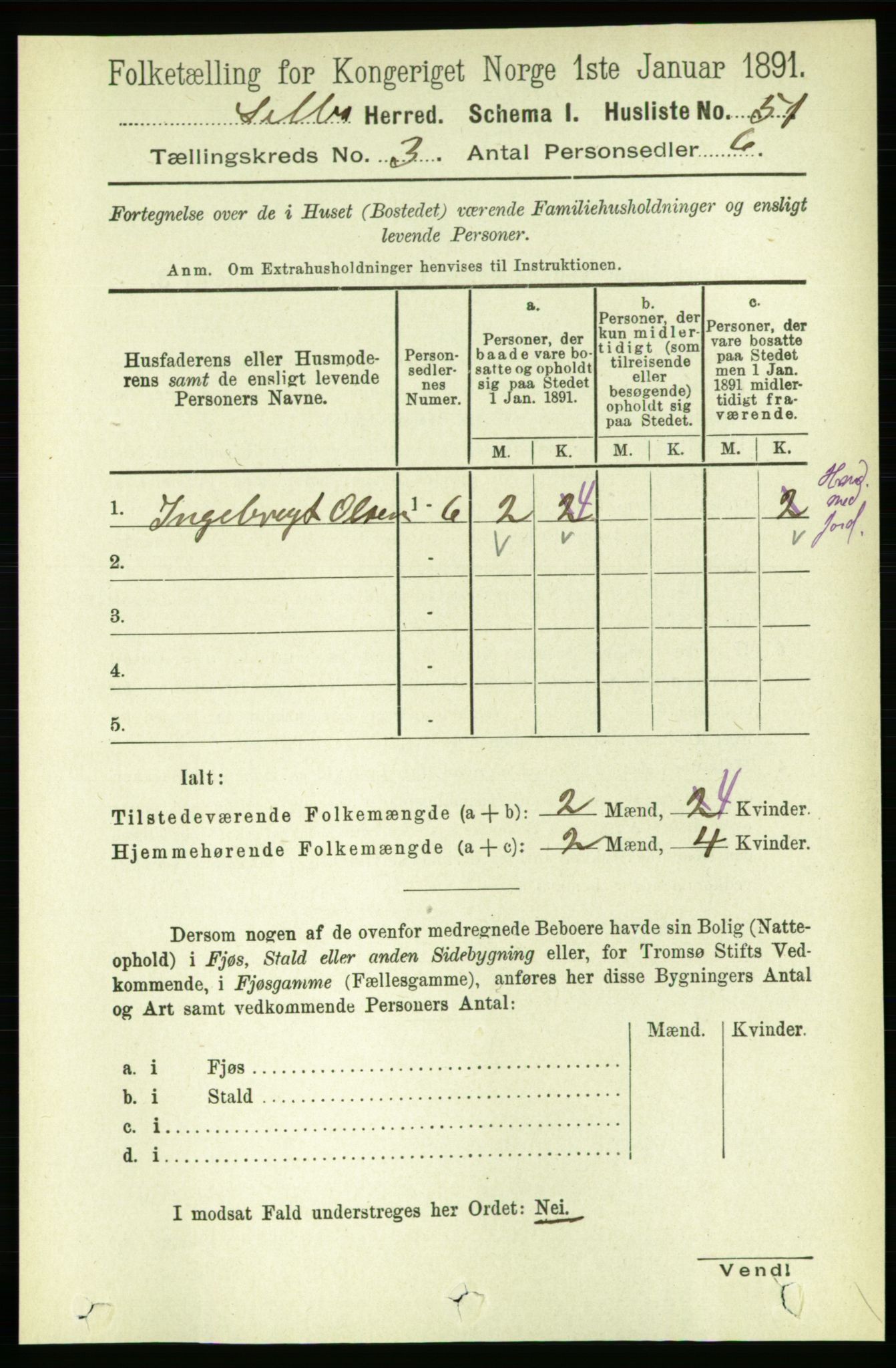 RA, 1891 census for 1664 Selbu, 1891, p. 626