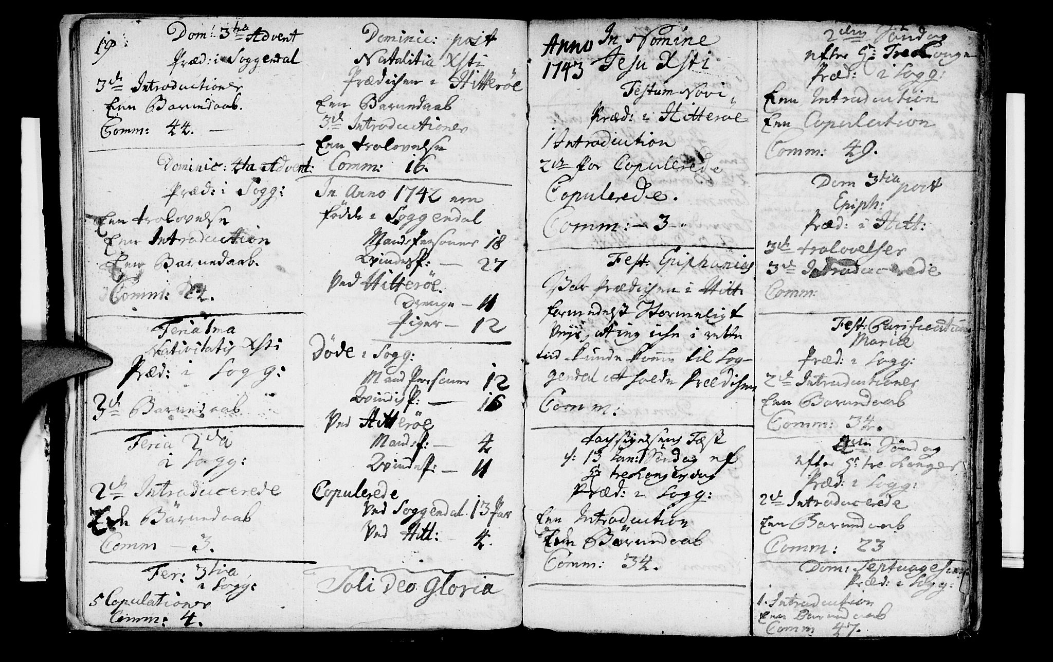 Sokndal sokneprestkontor, SAST/A-101808: Parish register (official) no. A 2, 1740-1743, p. 19