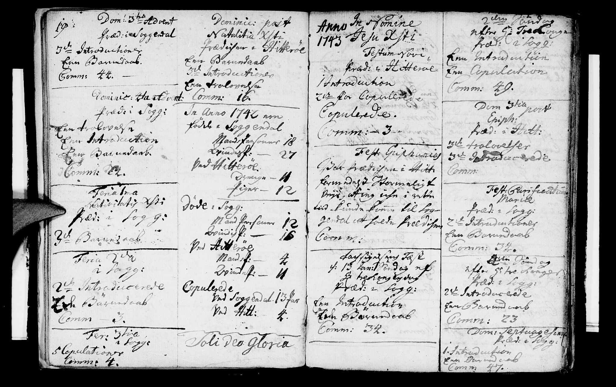 Sokndal sokneprestkontor, AV/SAST-A-101808/S06/L0002: Parish register (official) no. A 2, 1740-1743, p. 19