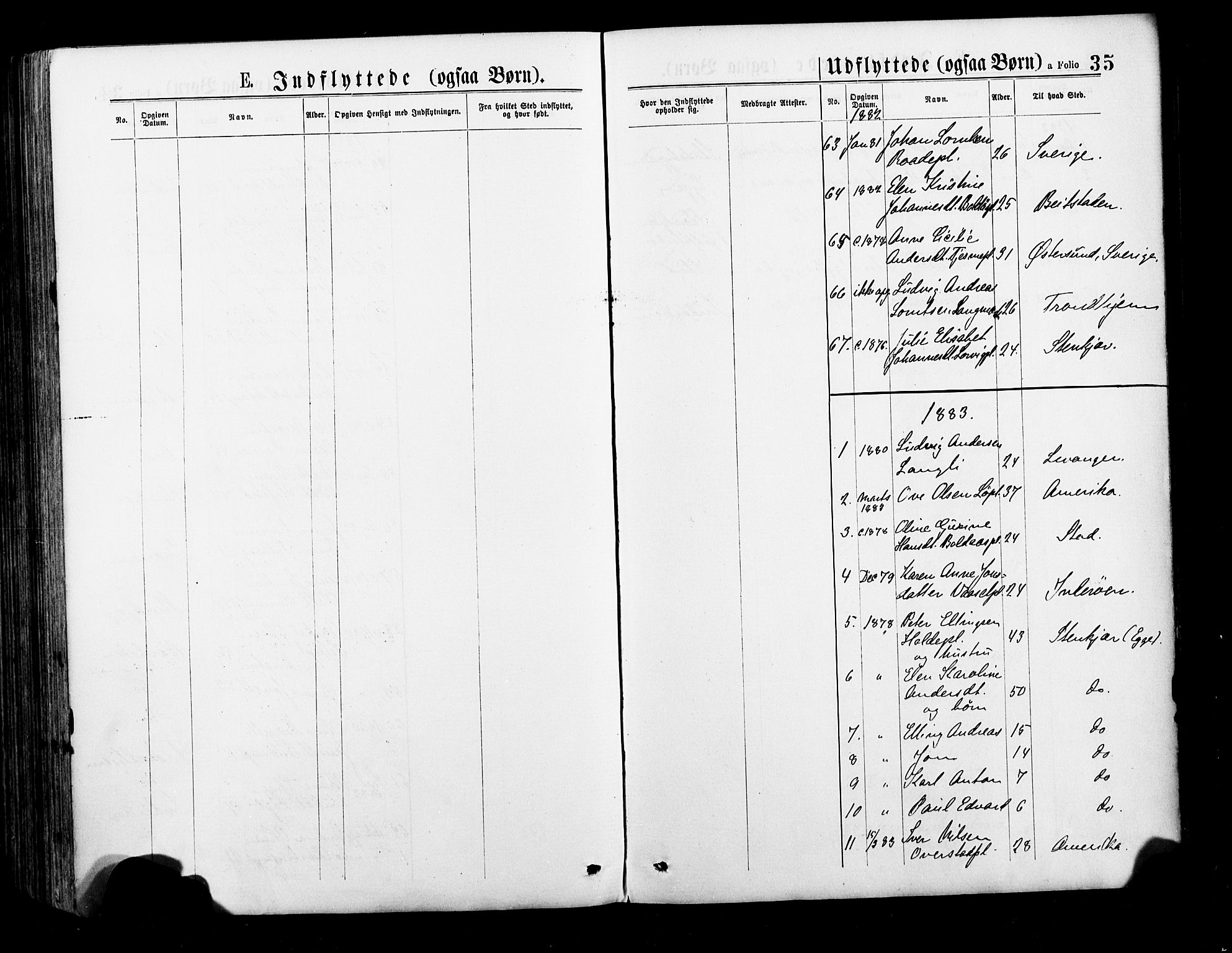 Ministerialprotokoller, klokkerbøker og fødselsregistre - Nord-Trøndelag, SAT/A-1458/735/L0348: Parish register (official) no. 735A09 /1, 1873-1883, p. 35