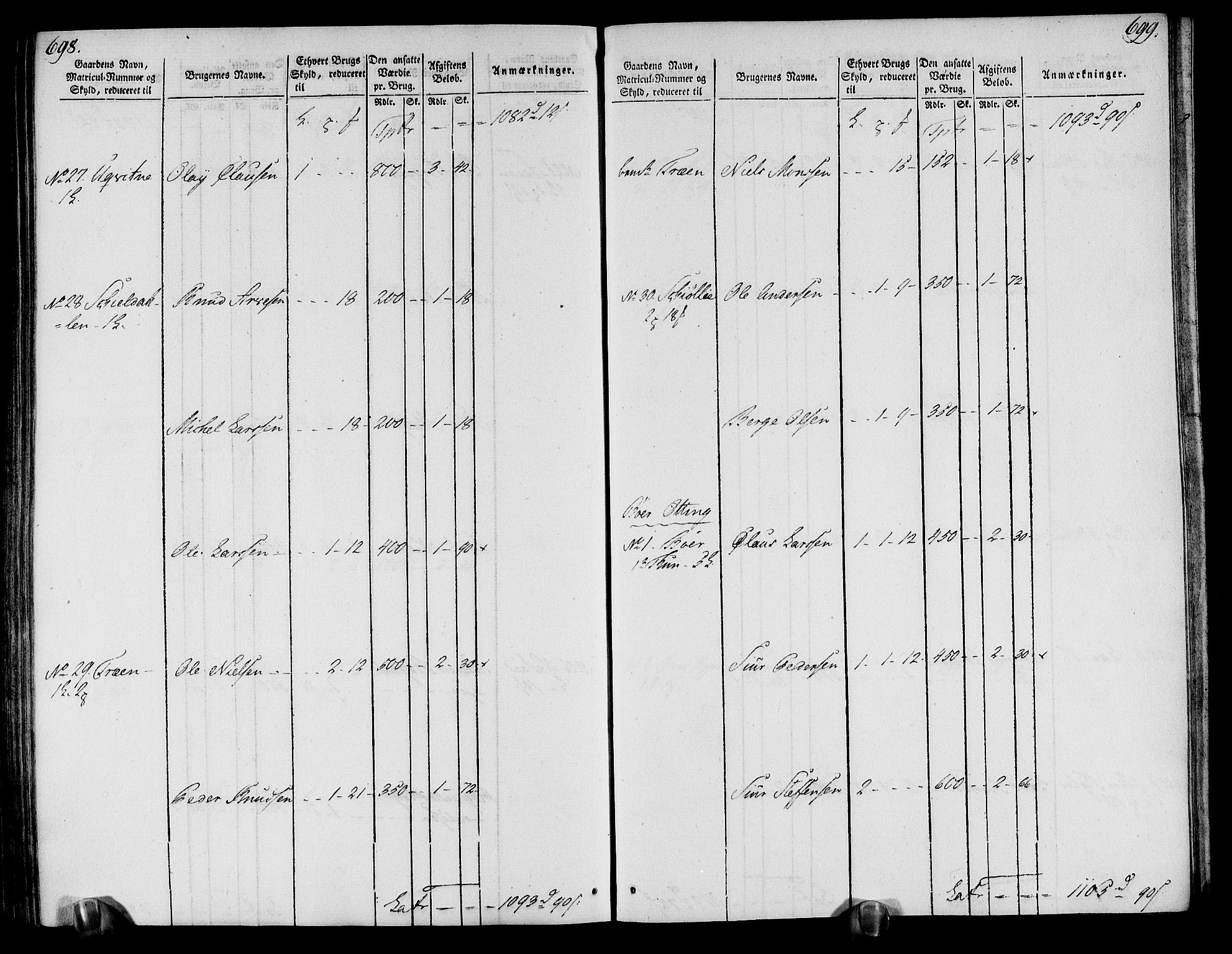 Rentekammeret inntil 1814, Realistisk ordnet avdeling, AV/RA-EA-4070/N/Ne/Nea/L0113: Nordhordland og Voss fogderi. Oppebørselsregister, 1803-1804, p. 357