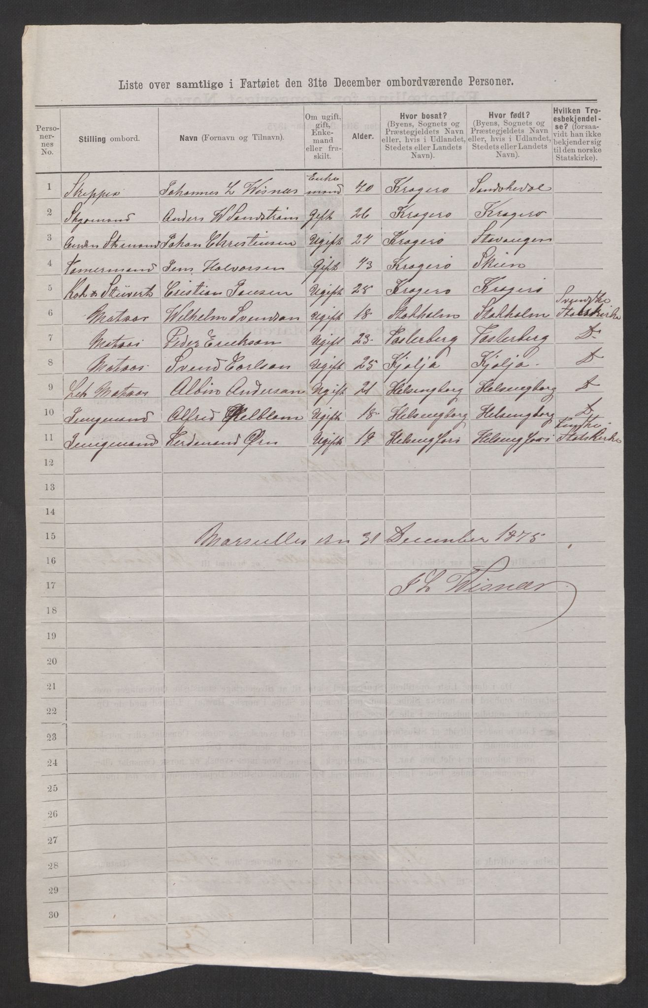 RA, 1875 census, lists of crew on ships: Ships in ports abroad, 1875, p. 622