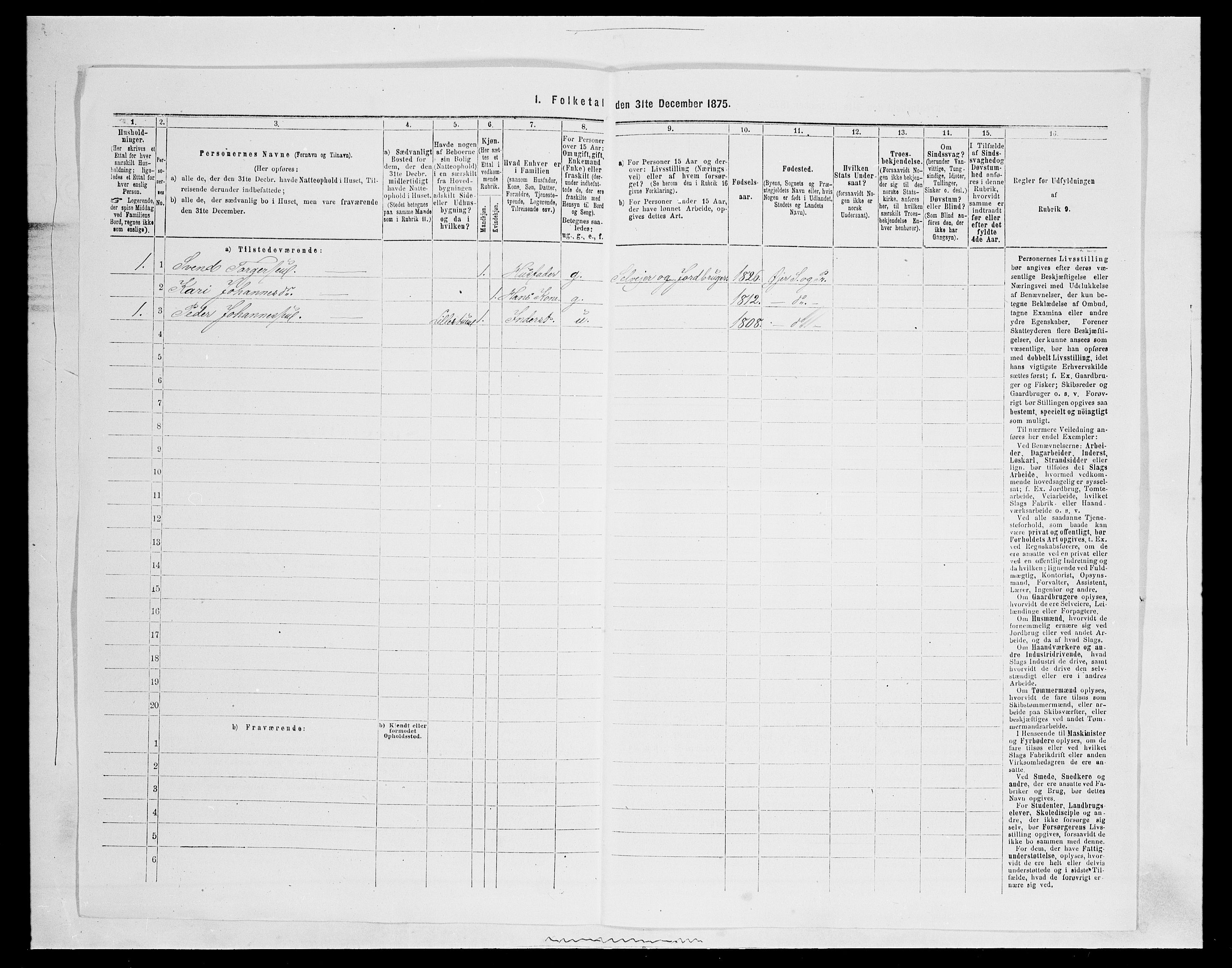 SAH, 1875 census for 0521P Øyer, 1875, p. 722