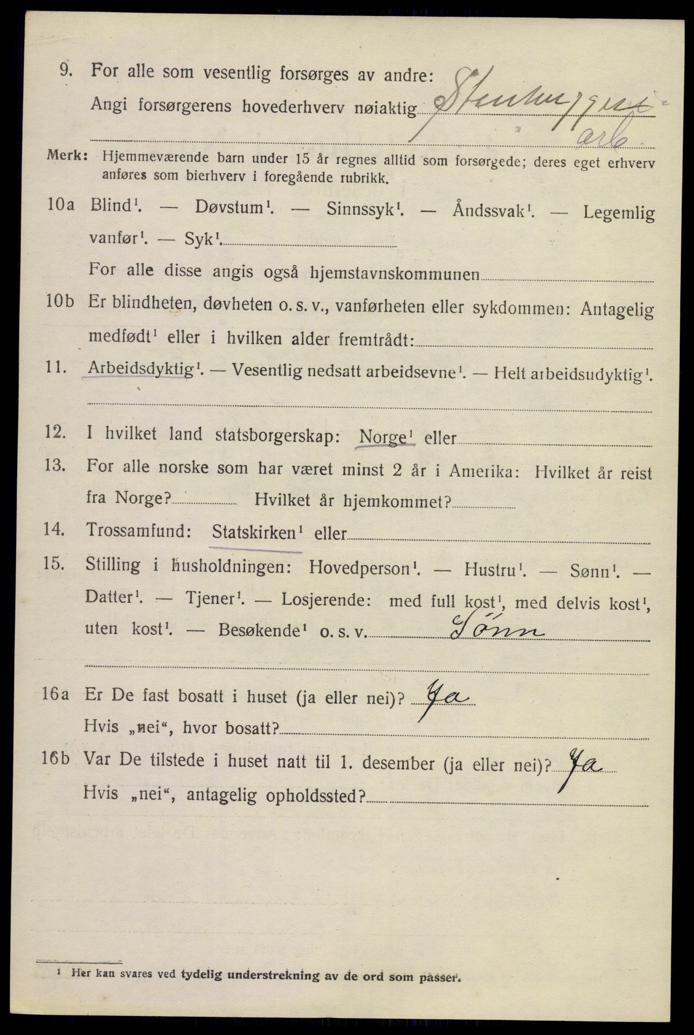 SAKO, 1920 census for Røyken, 1920, p. 3619