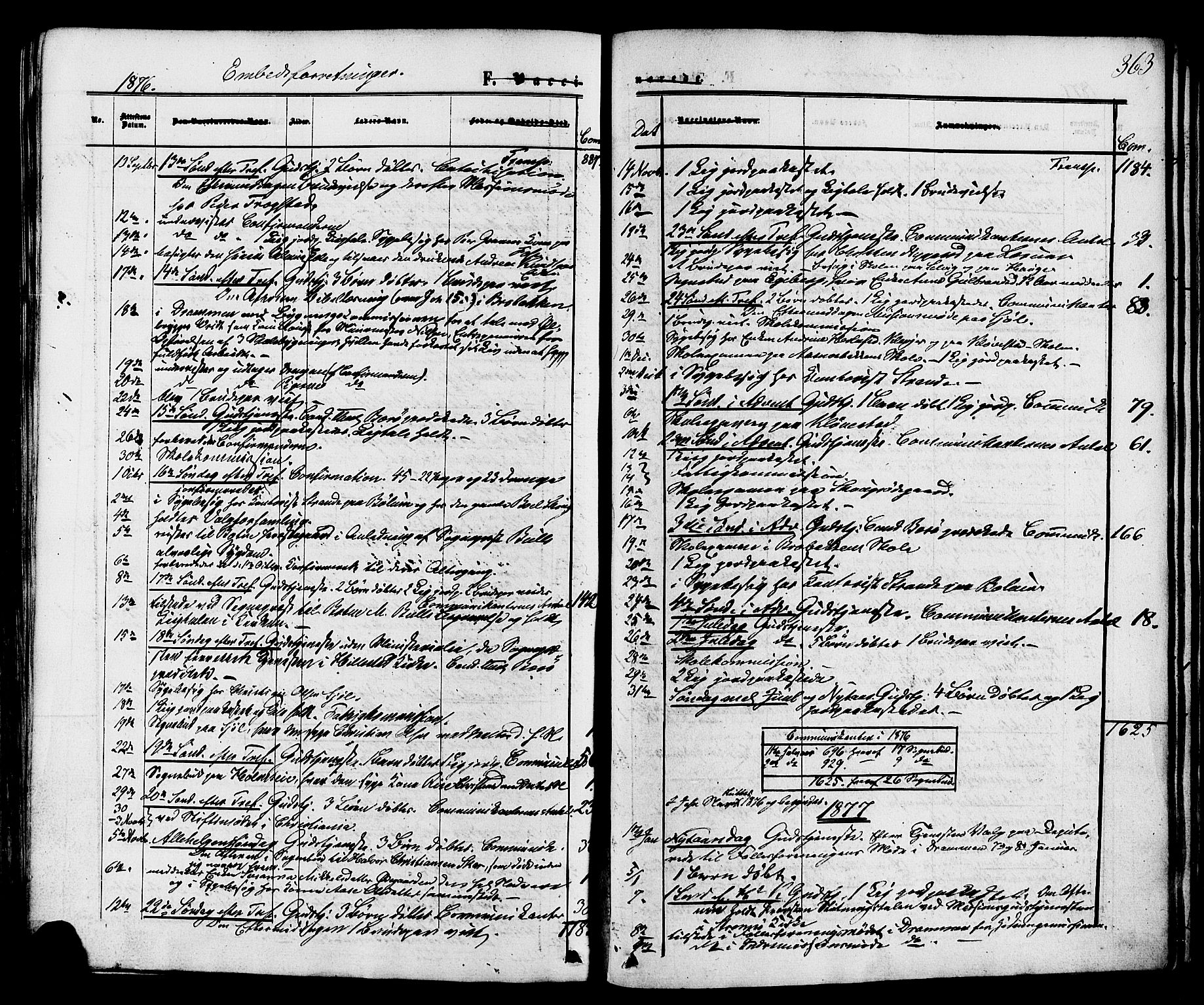 Sande Kirkebøker, AV/SAKO-A-53/F/Fa/L0005: Parish register (official) no. 5, 1865-1877, p. 363