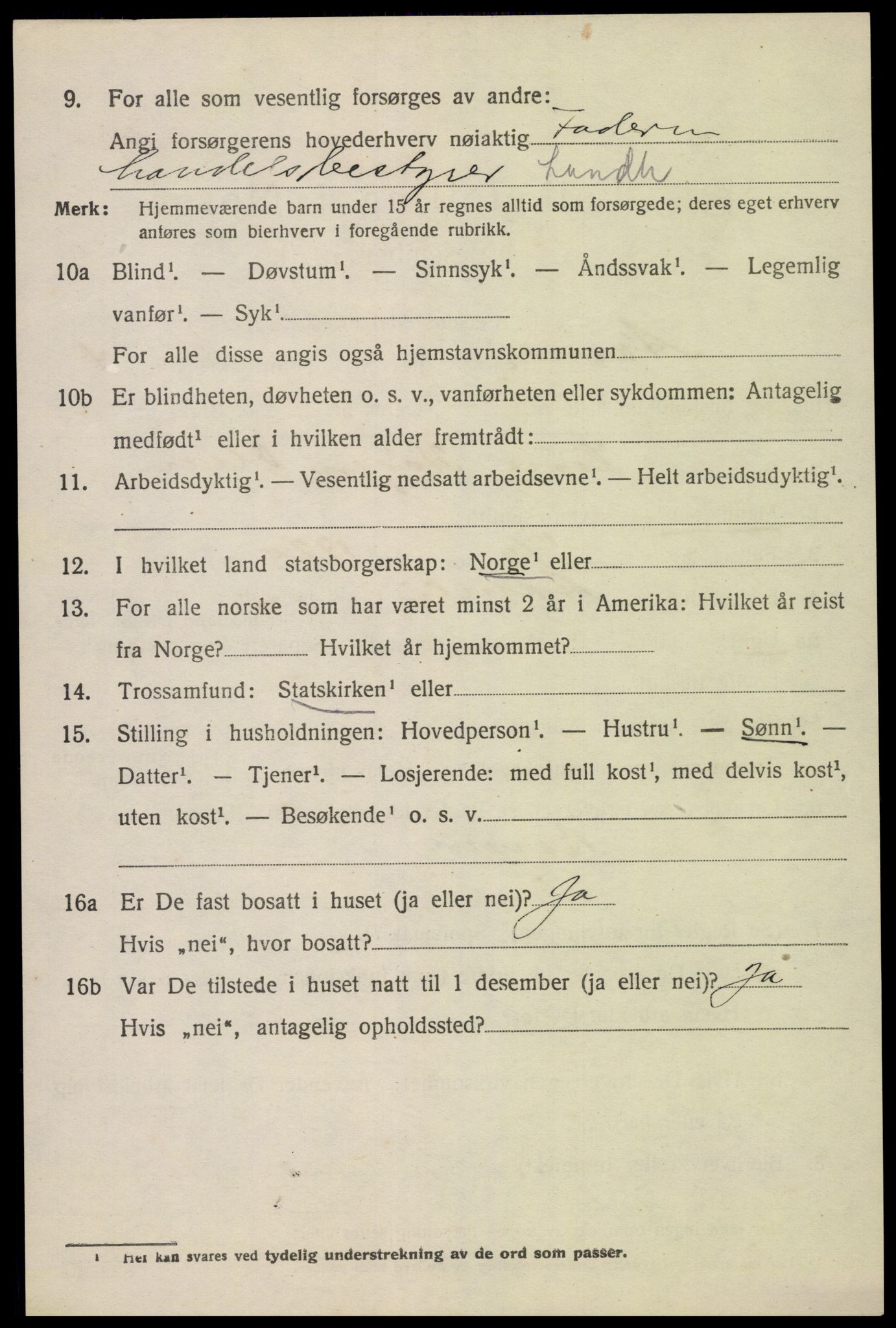 SAK, 1920 census for Åmli, 1920, p. 1944