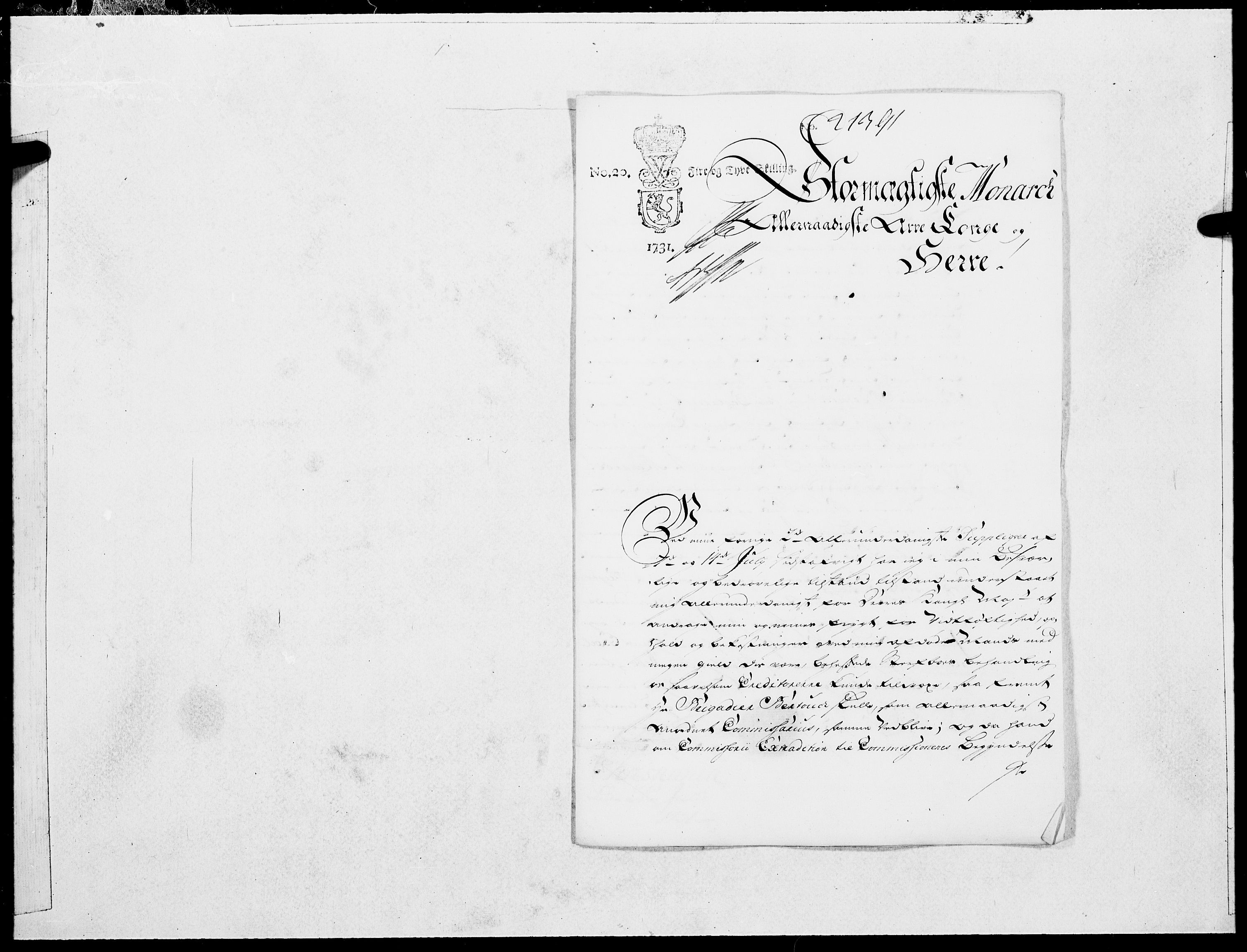 Danske Kanselli 1572-1799, AV/RA-EA-3023/F/Fc/Fcc/Fcca/L0110: Norske innlegg 1572-1799, 1731, p. 53