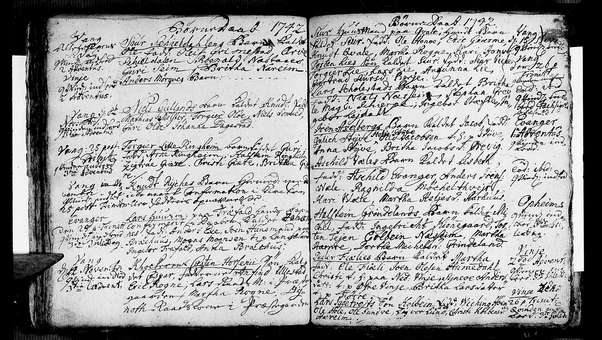 Voss sokneprestembete, AV/SAB-A-79001/H/Haa: Parish register (official) no. A 5, 1736-1743, p. 119