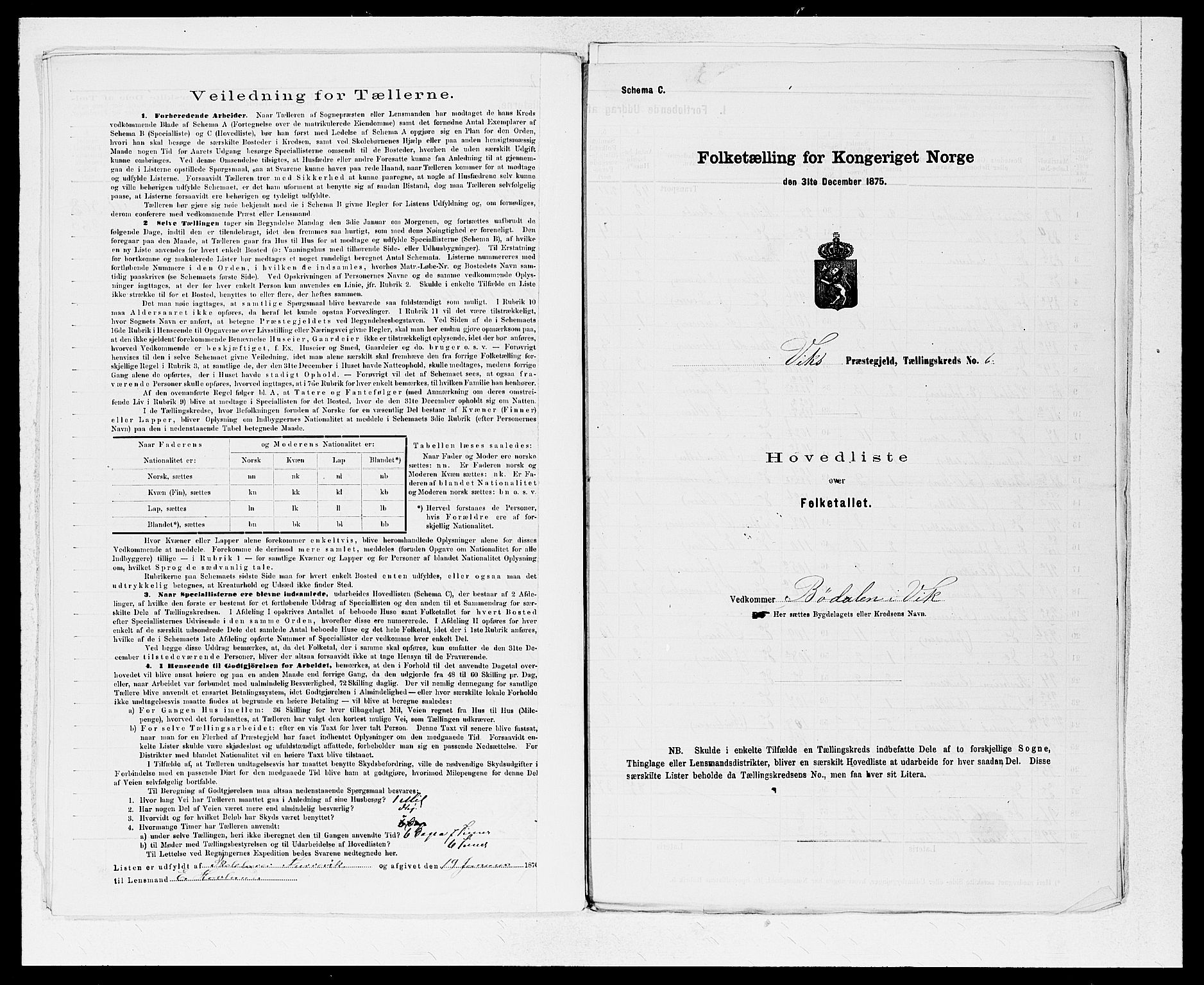 SAB, 1875 census for 1417P Vik, 1875, p. 12