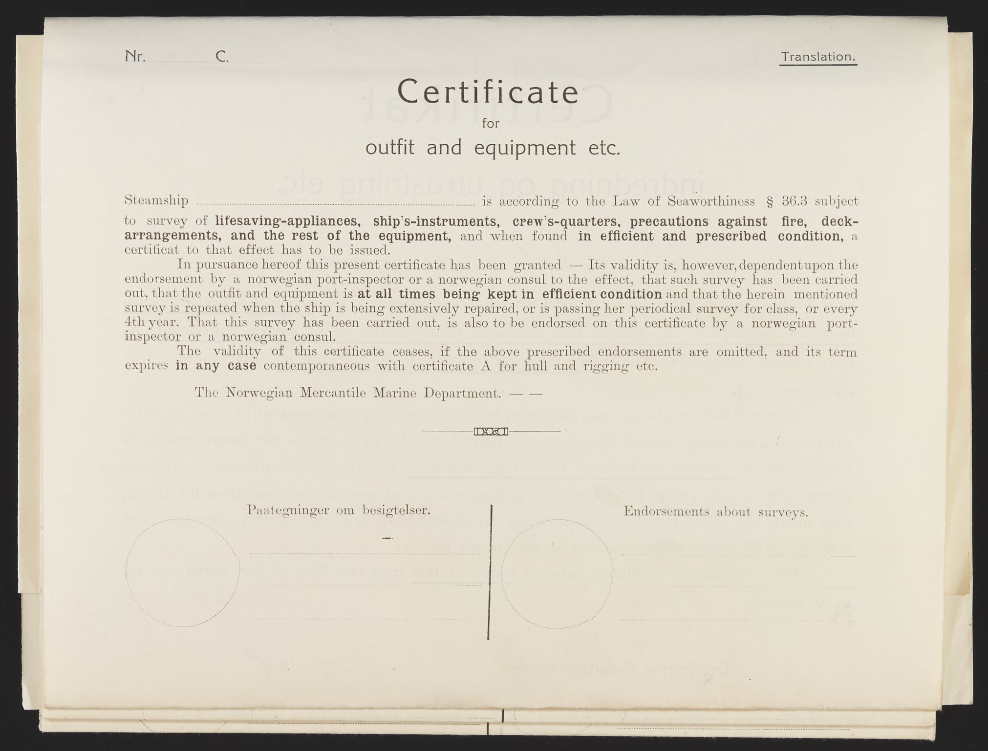 Sjøfartsdirektoratet med forløpere, skipsmapper slettede skip, RA/S-4998/F/Fa/L0237: --, 1847-1934, p. 225