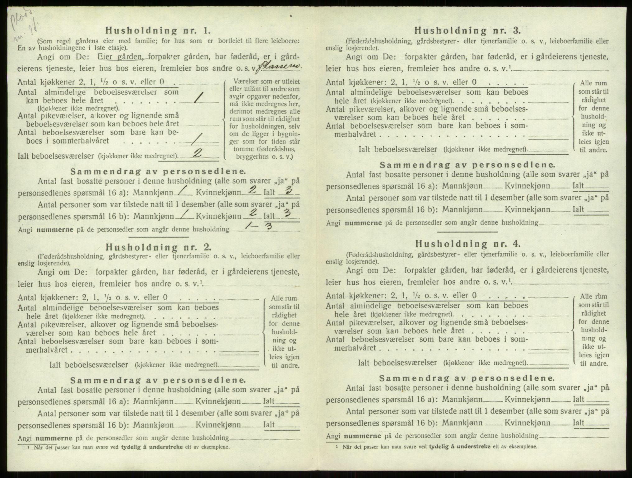 SAB, 1920 census for Stryn, 1920, p. 280