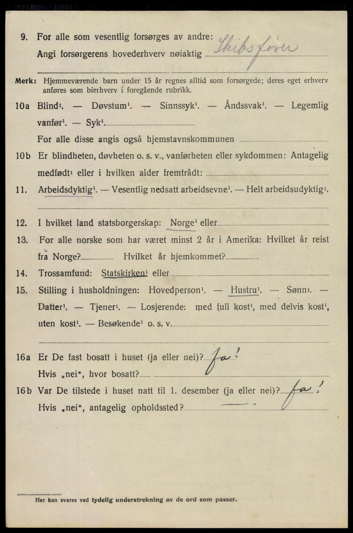 SAO, 1920 census for Fredrikstad, 1920, p. 14914