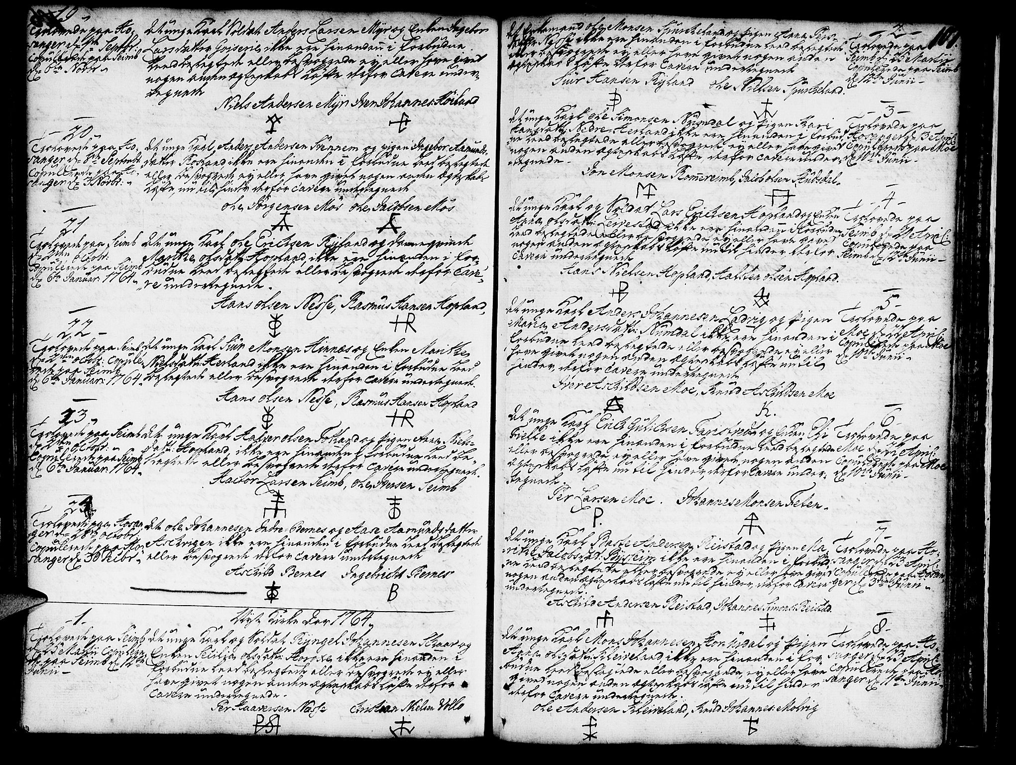 Hosanger sokneprestembete, AV/SAB-A-75801/H/Haa: Parish register (official) no. A 1 /1, 1750-1766, p. 107