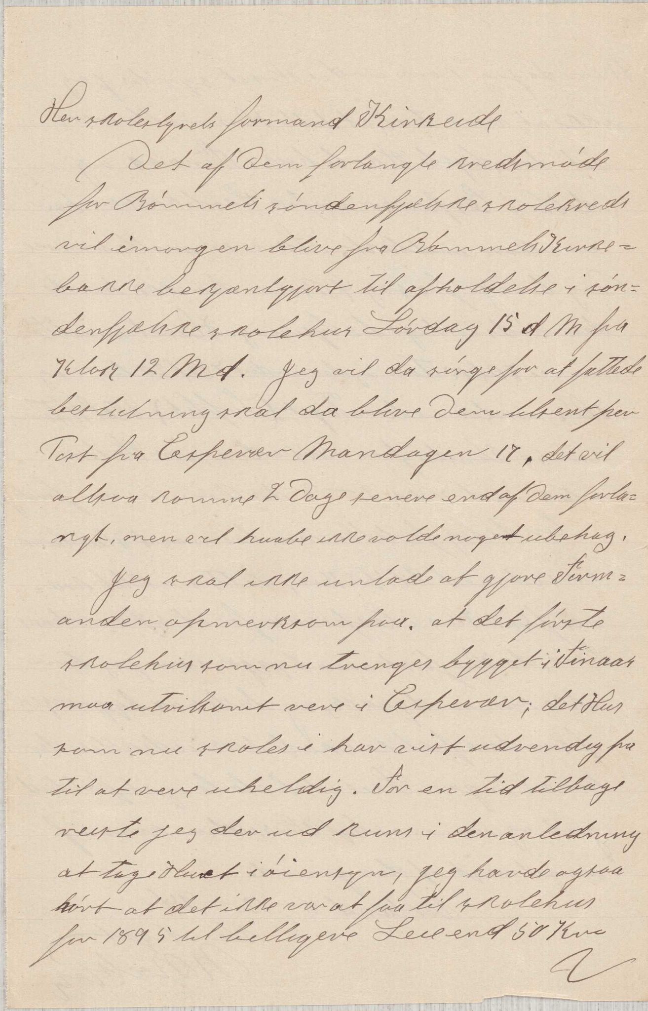 Finnaas kommune. Skulestyret, IKAH/1218a-211/D/Da/L0001/0004: Kronologisk ordna korrespondanse / Kronologisk ordna korrespondanse , 1894-1896, p. 5