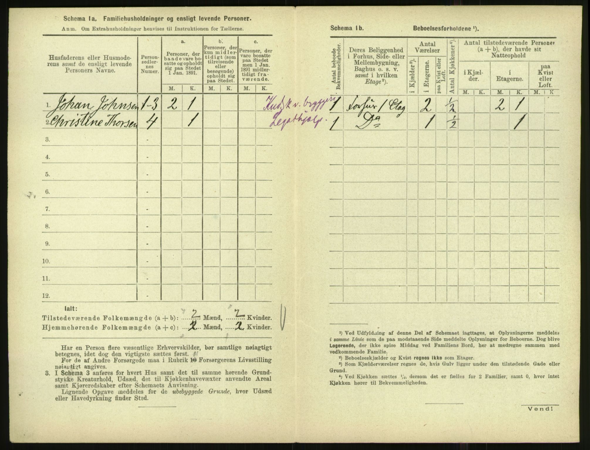 RA, 1891 census for 1001 Kristiansand, 1891, p. 1795