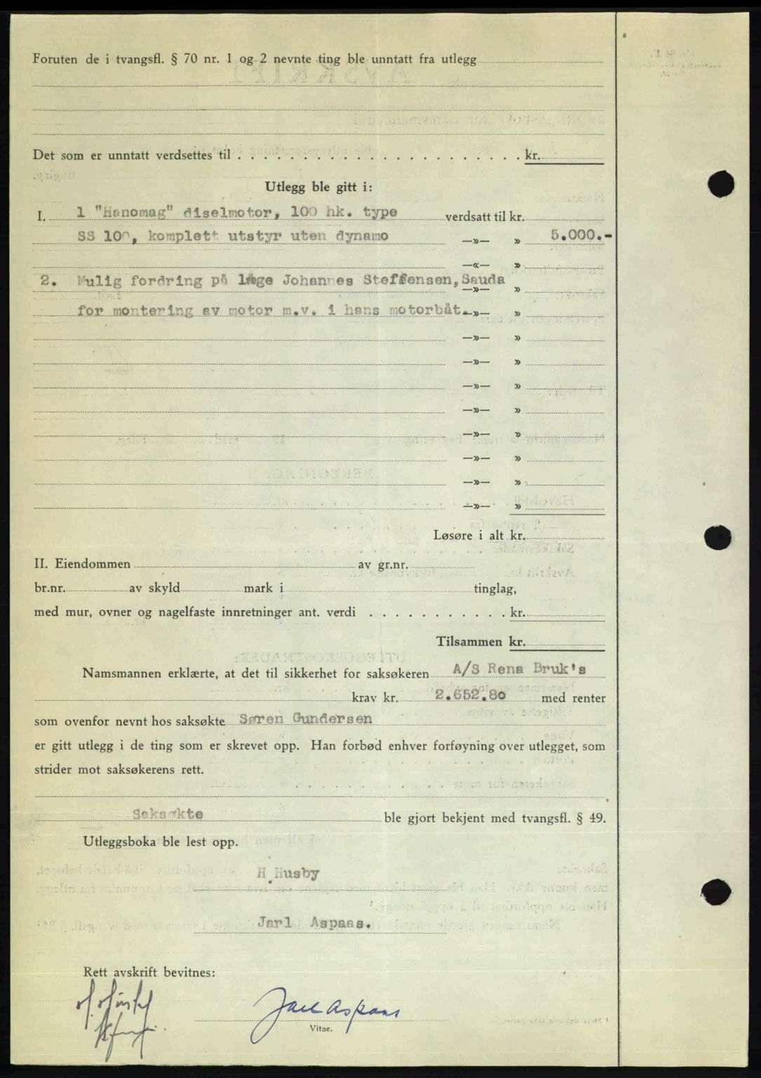 Kristiansund byfogd, AV/SAT-A-4587/A/27: Mortgage book no. 50, 1950-1950, Diary no: : 1599/1950