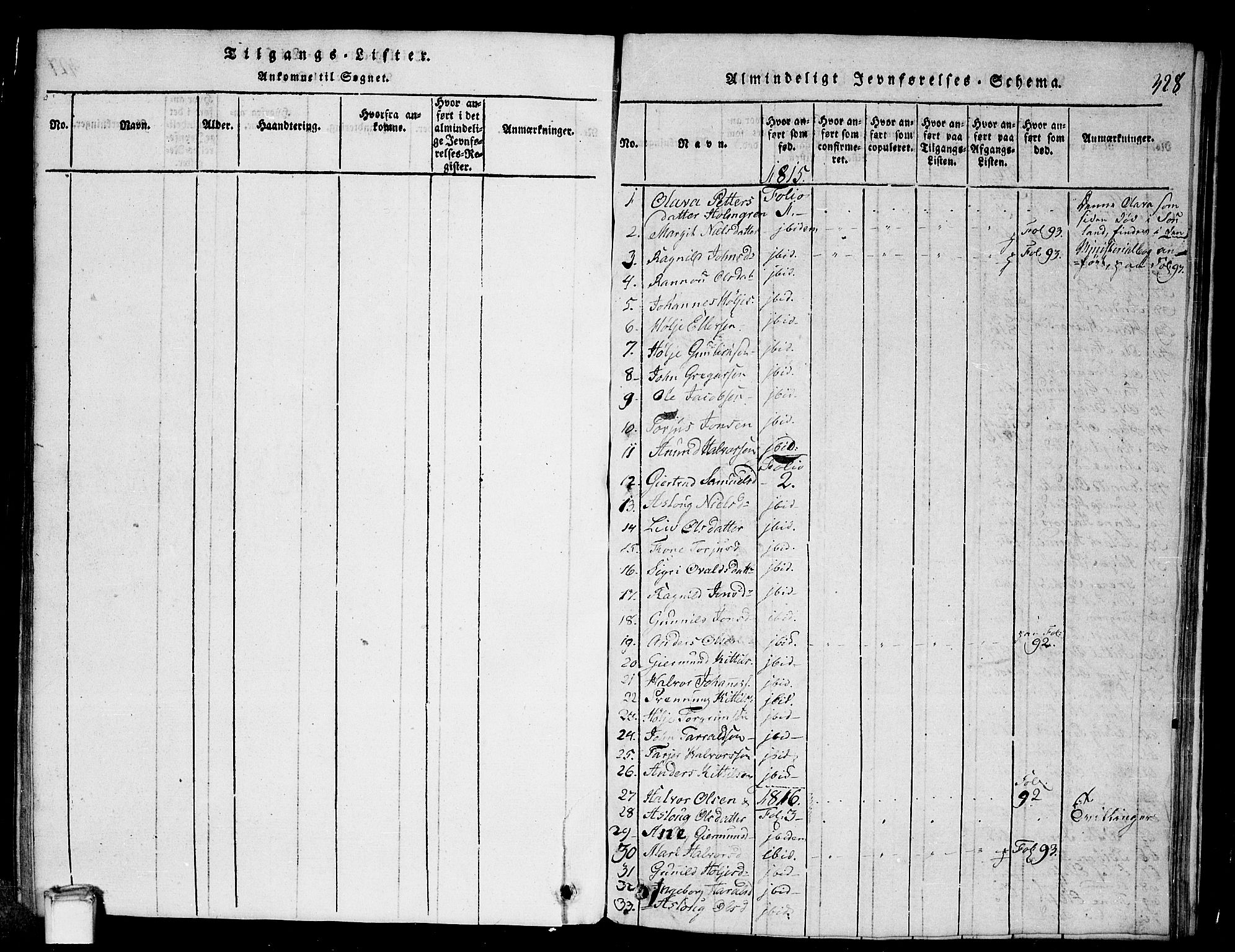 Gransherad kirkebøker, SAKO/A-267/G/Ga/L0001: Parish register (copy) no. I 1, 1815-1842, p. 328