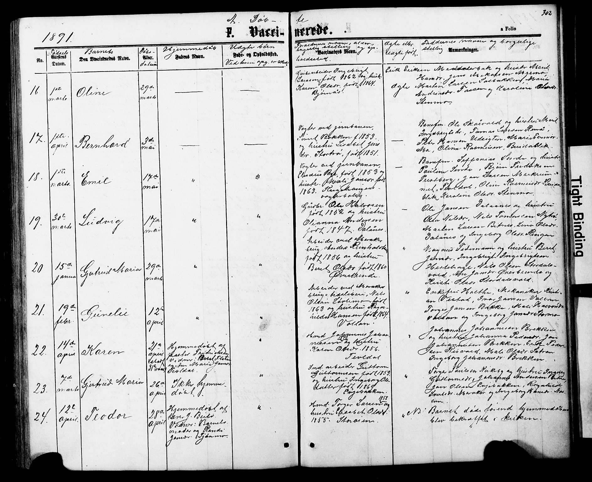 Ministerialprotokoller, klokkerbøker og fødselsregistre - Nord-Trøndelag, AV/SAT-A-1458/706/L0049: Parish register (copy) no. 706C01, 1864-1895, p. 302