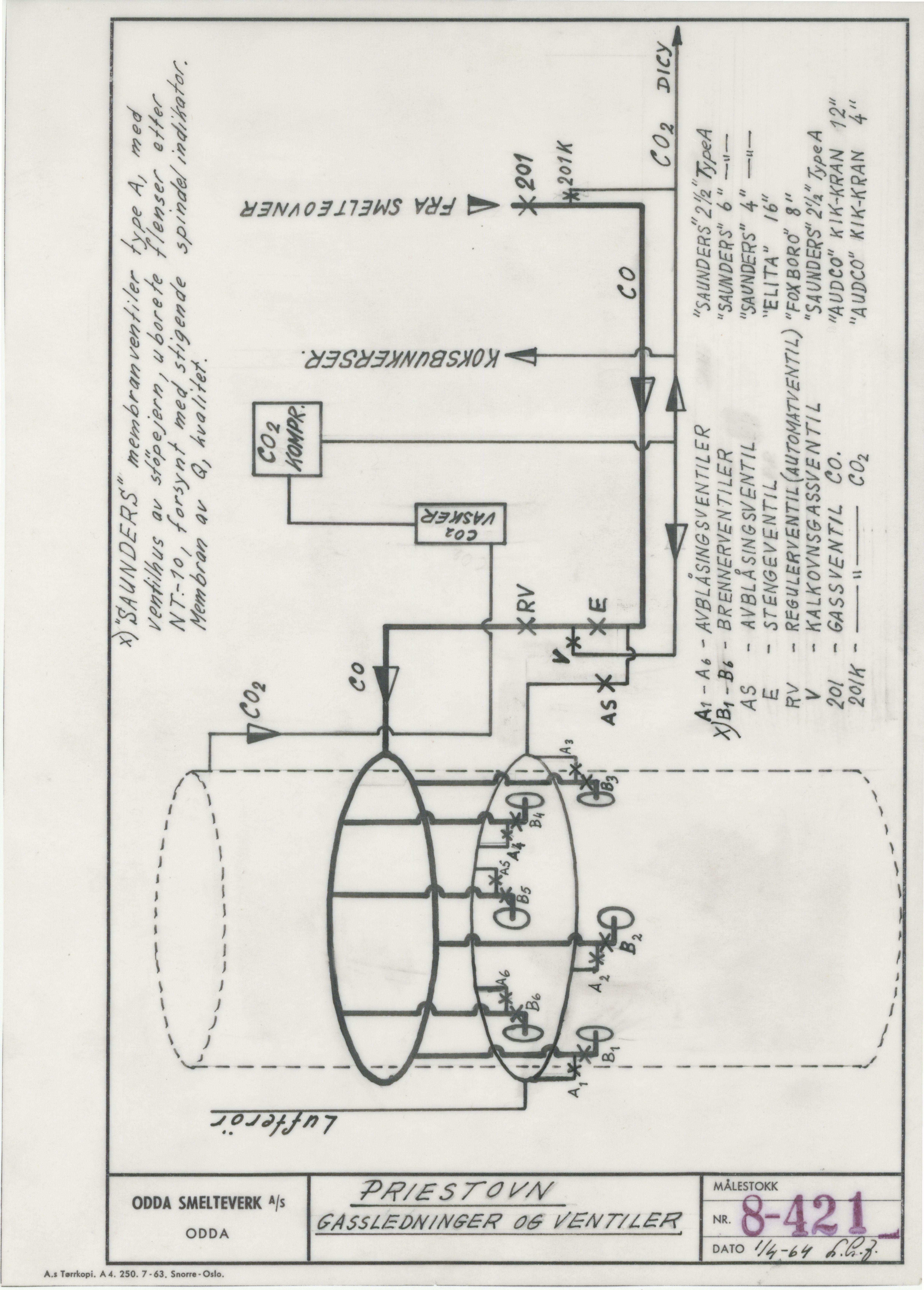 Odda smelteverk AS, KRAM/A-0157.1/T/Td/L0008: Gruppe 8. Kalkovner, 1939-1999, p. 710