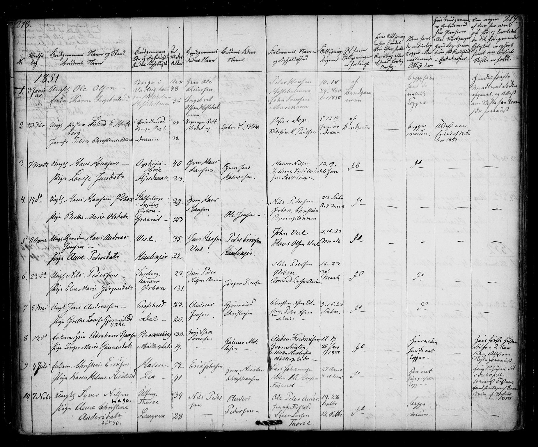 Borge prestekontor Kirkebøker, AV/SAO-A-10903/F/Fb/L0001: Parish register (official) no. II 1, 1836-1852, p. 218-219