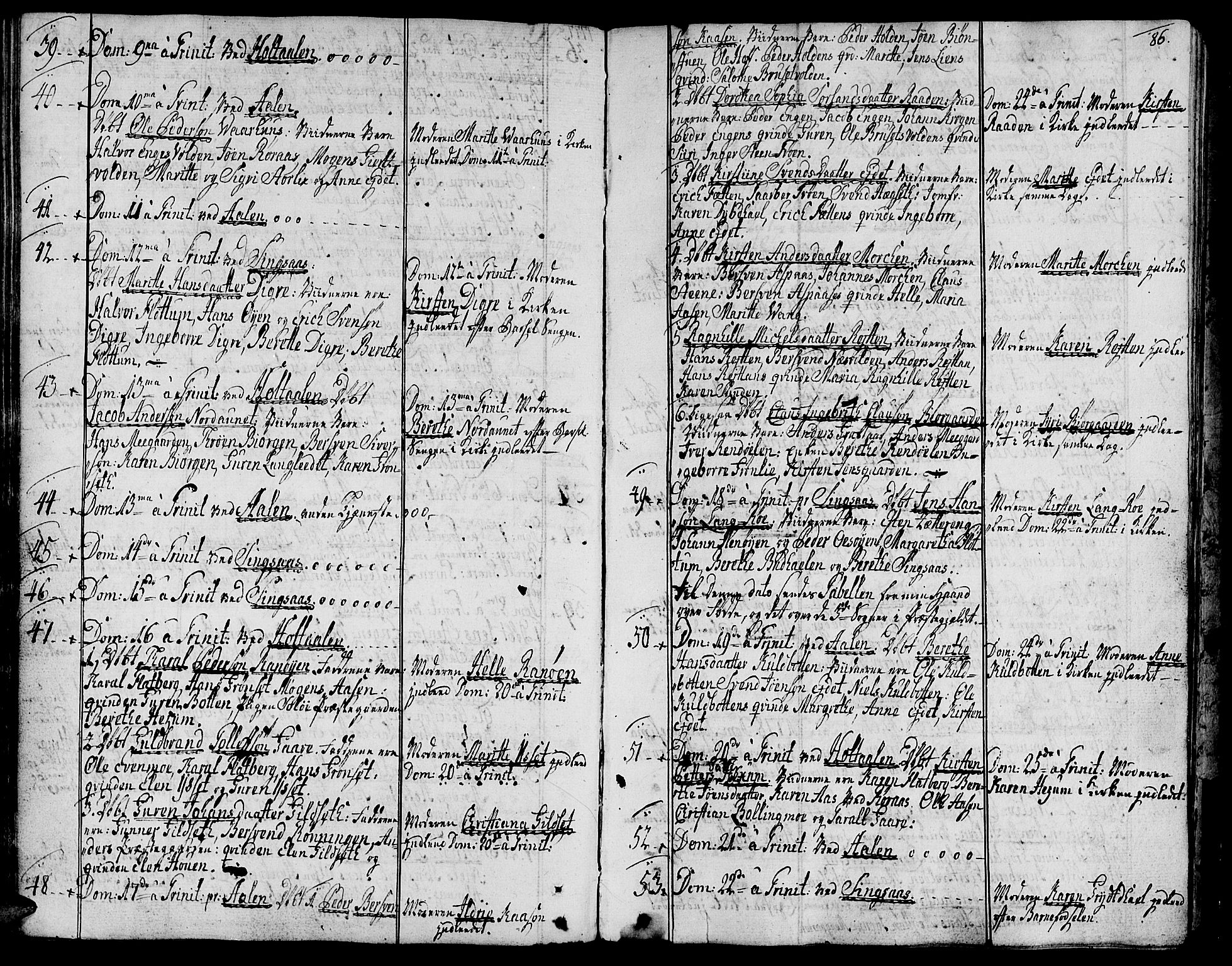 Ministerialprotokoller, klokkerbøker og fødselsregistre - Sør-Trøndelag, SAT/A-1456/685/L0952: Parish register (official) no. 685A01, 1745-1804, p. 86