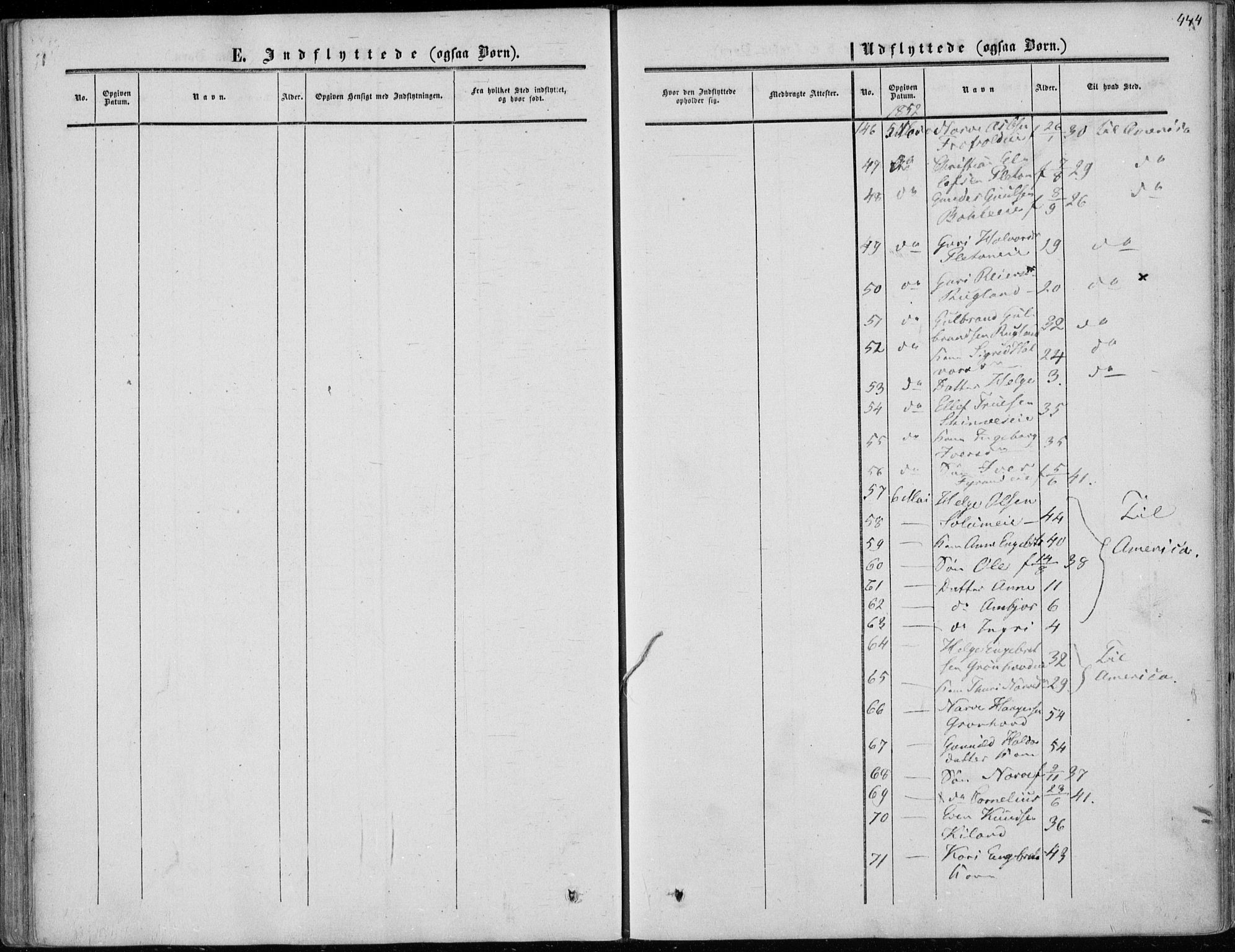 Sigdal kirkebøker, AV/SAKO-A-245/F/Fa/L0008: Parish register (official) no. I 8, 1850-1859, p. 444