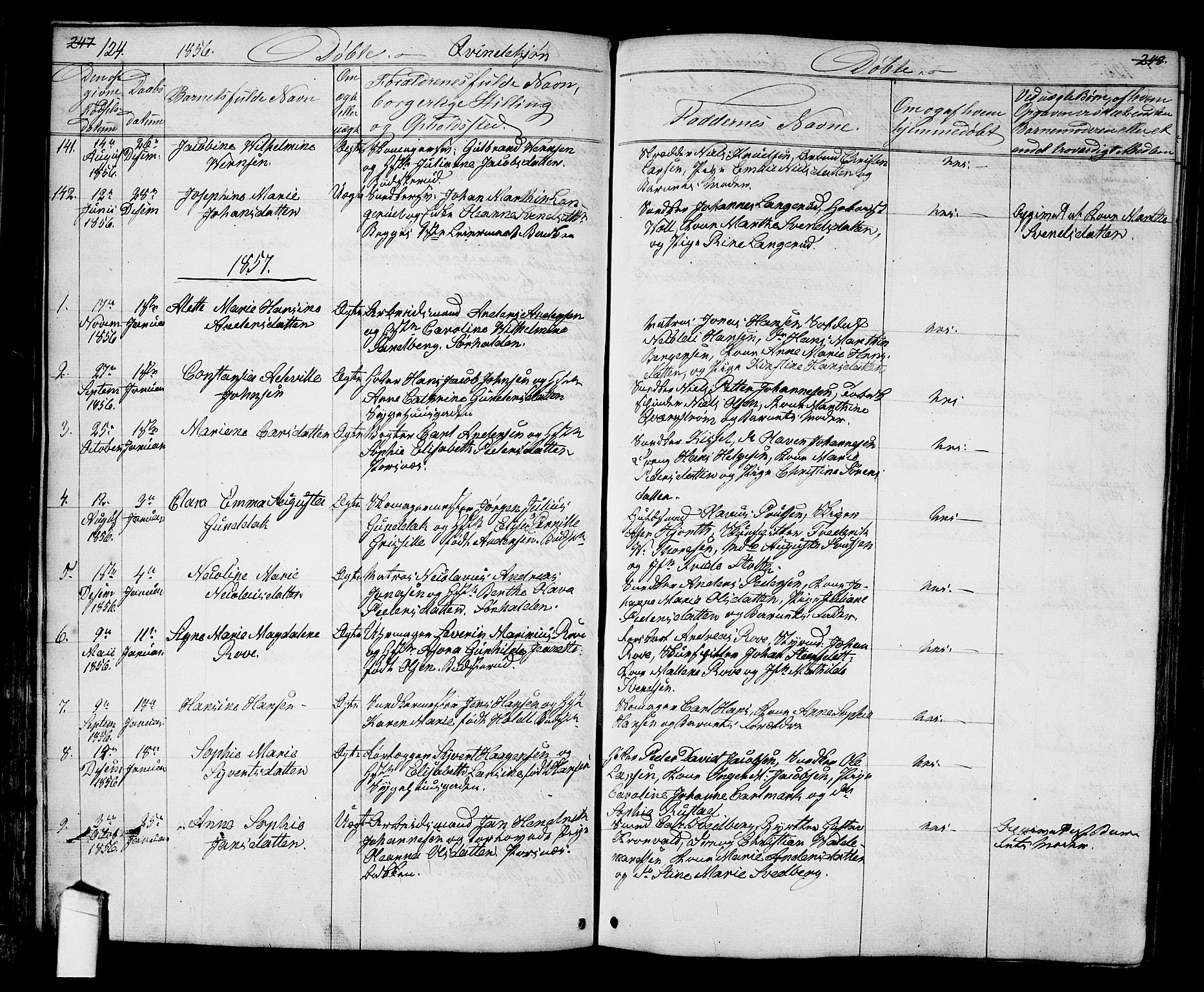 Halden prestekontor Kirkebøker, SAO/A-10909/G/Ga/L0005a: Parish register (copy) no. 5A, 1855-1864, p. 124