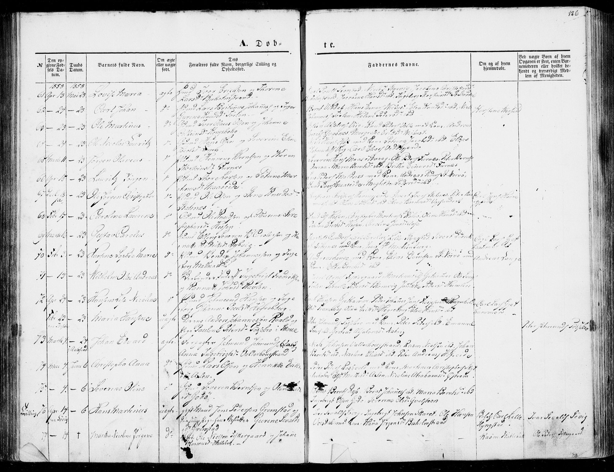 Ministerialprotokoller, klokkerbøker og fødselsregistre - Møre og Romsdal, AV/SAT-A-1454/528/L0397: Parish register (official) no. 528A08, 1848-1858, p. 126