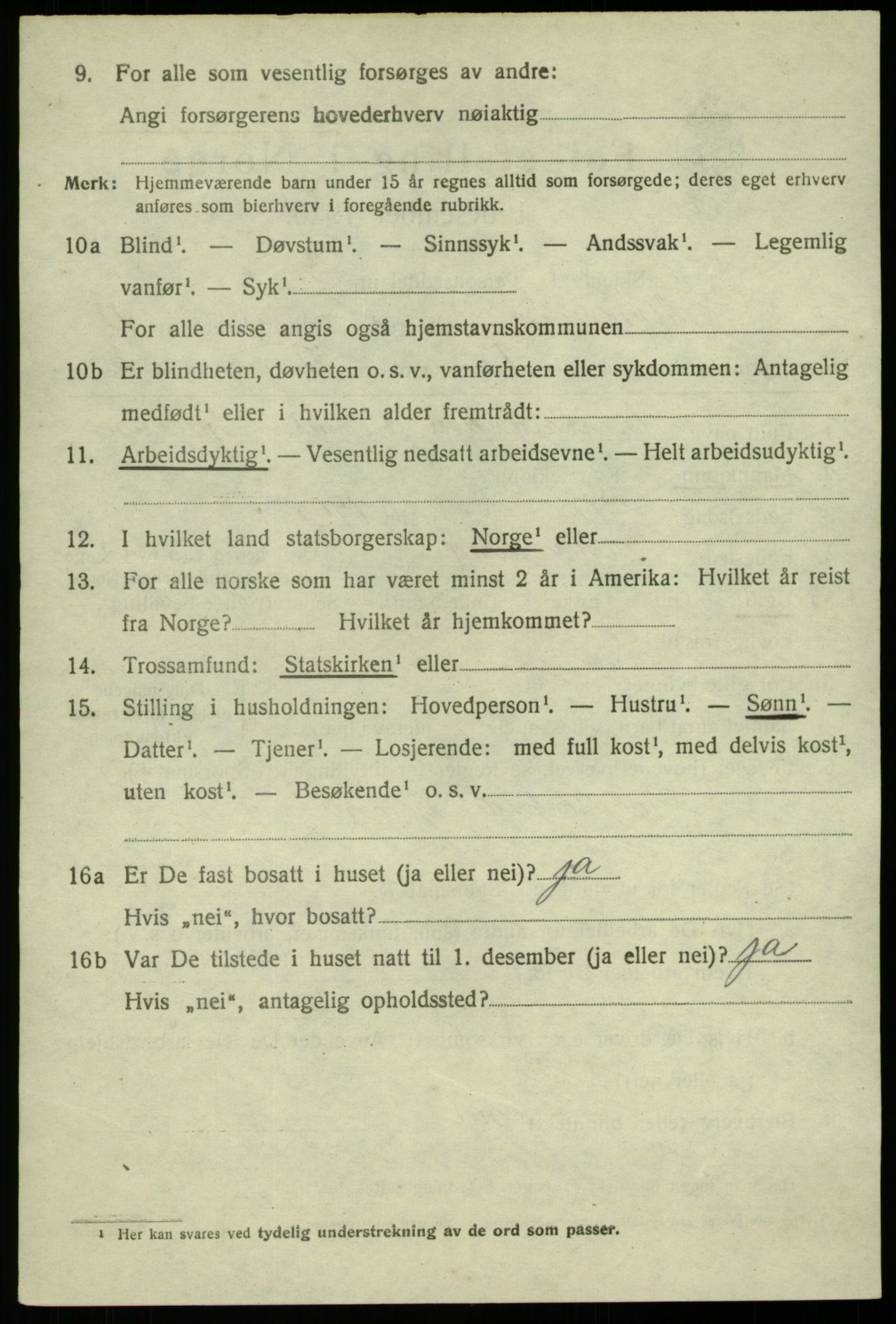 SAB, 1920 census for Alversund, 1920, p. 7147