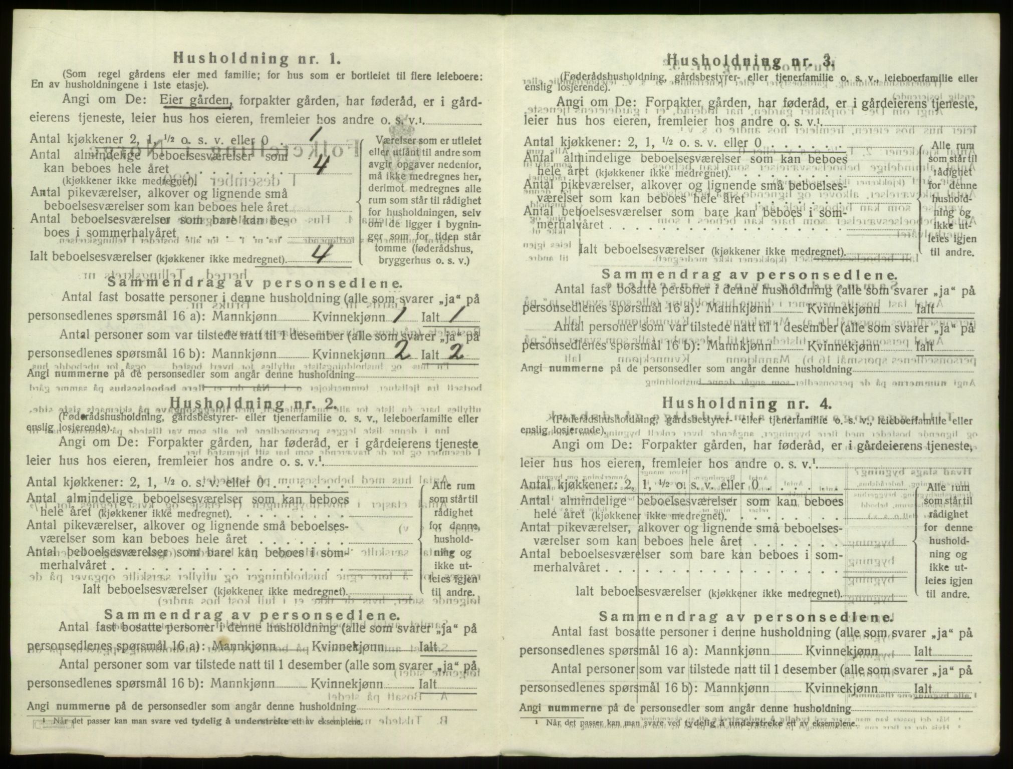 SAO, 1920 census for Torsnes, 1920, p. 24