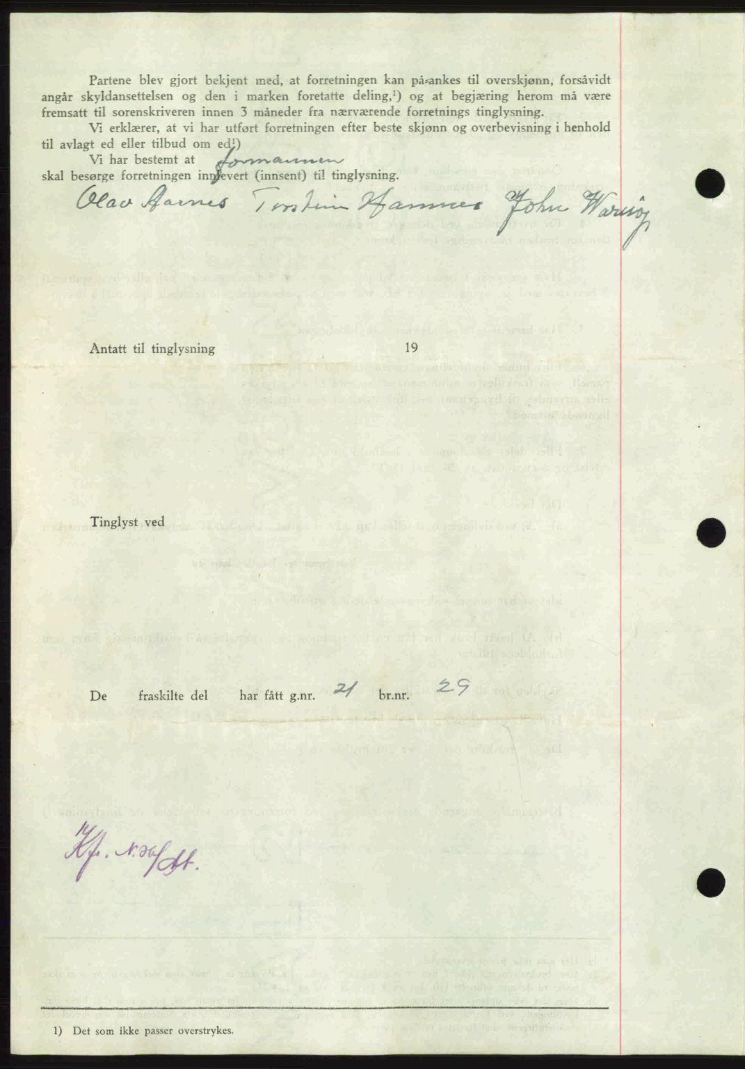 Nordmøre sorenskriveri, AV/SAT-A-4132/1/2/2Ca: Mortgage book no. A102, 1946-1946, Diary no: : 2081/1946