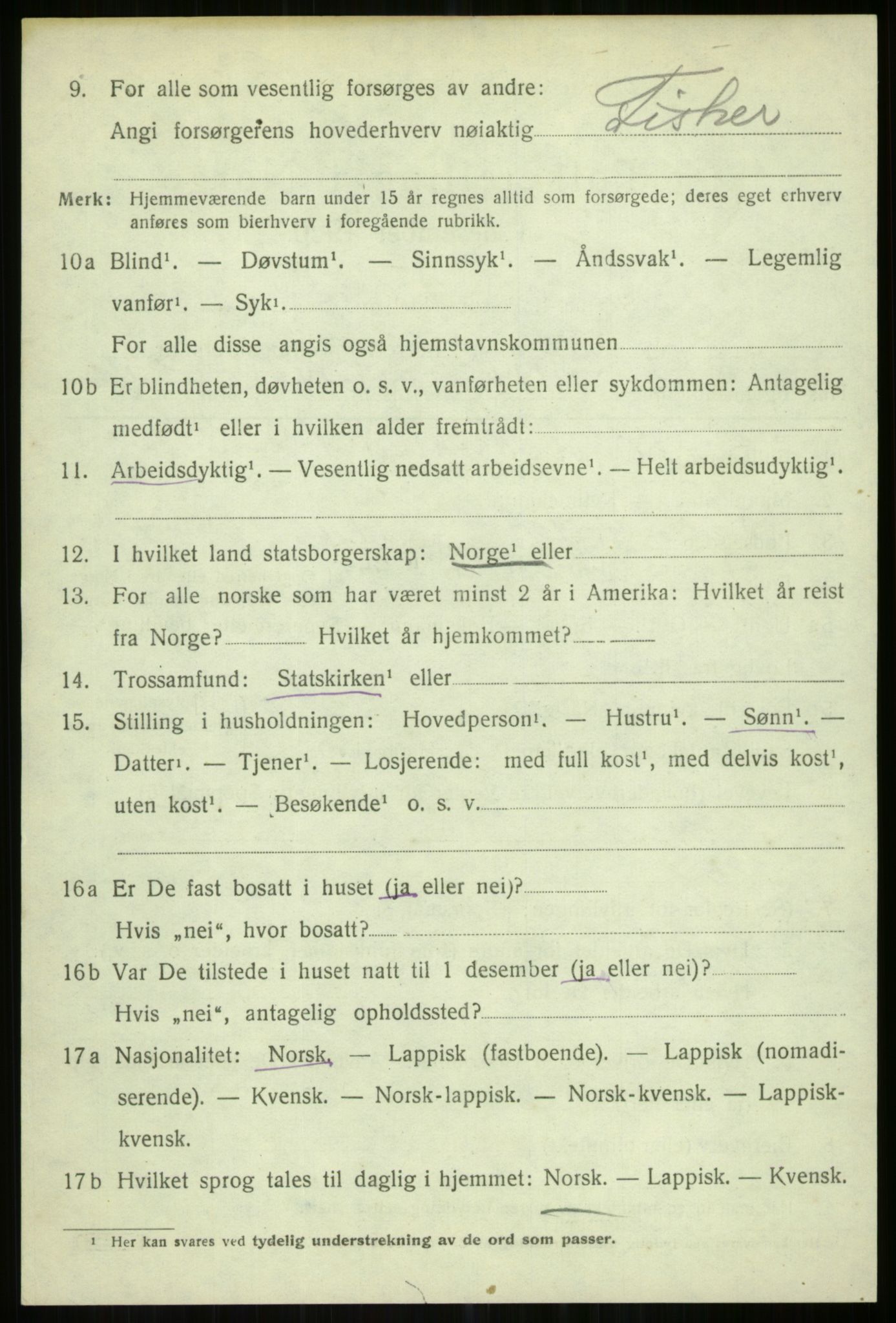 SATØ, 1920 census for Helgøy, 1920, p. 3514