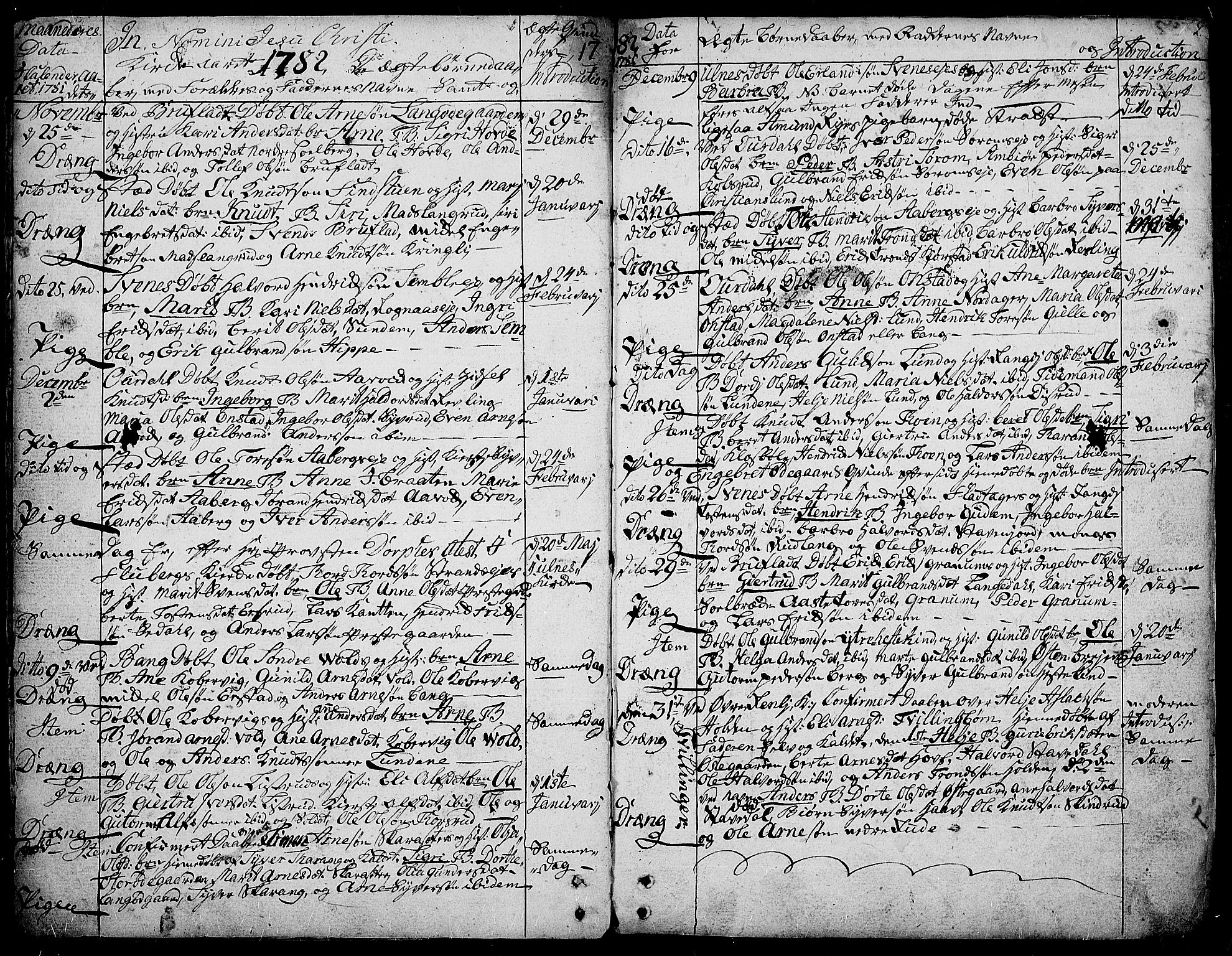 Aurdal prestekontor, SAH/PREST-126/H/Ha/Haa/L0006: Parish register (official) no. 6, 1781-1804, p. 2