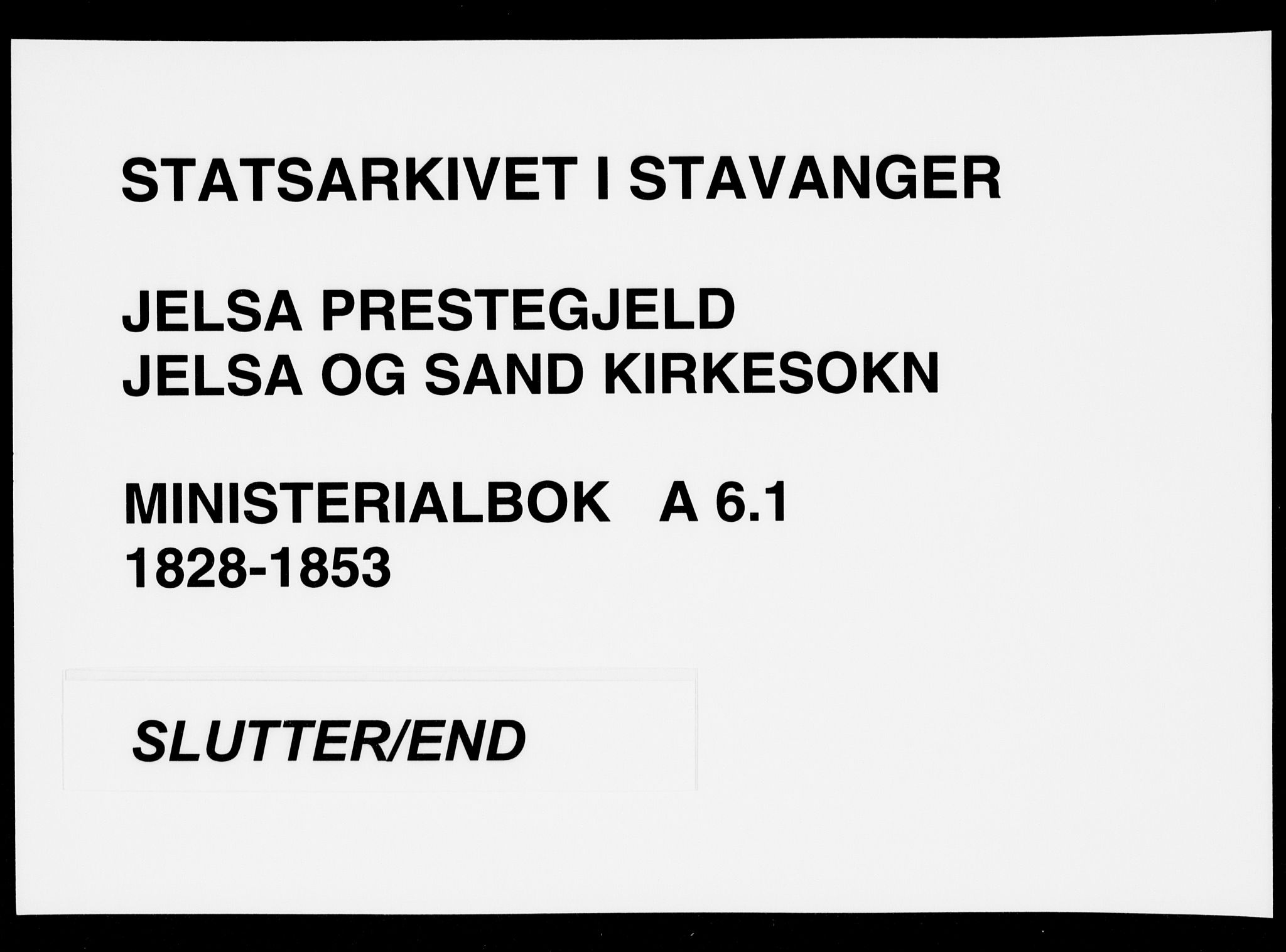 Jelsa sokneprestkontor, AV/SAST-A-101842/01/IV: Parish register (official) no. A 6.1, 1828-1853, p. 408