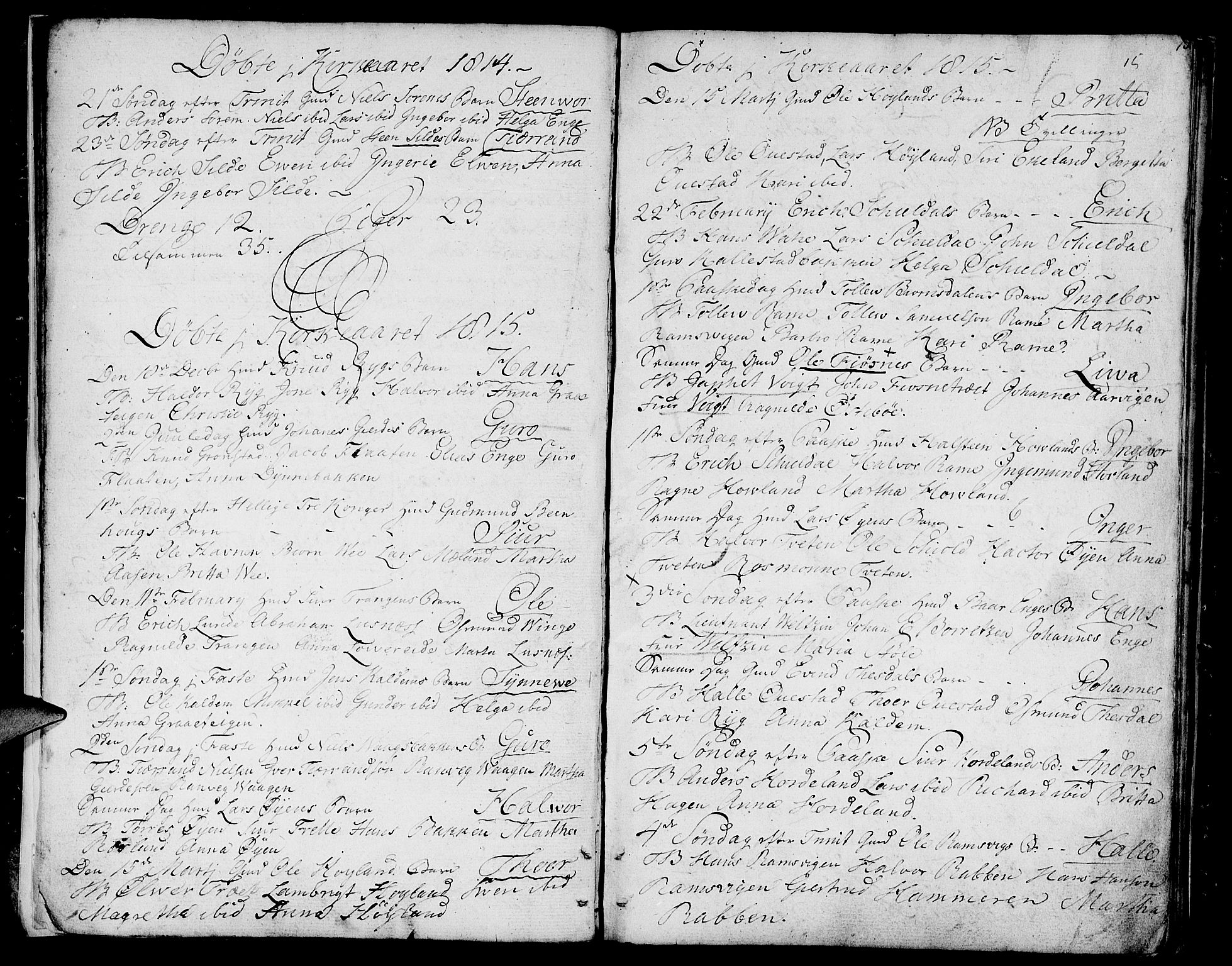 Etne sokneprestembete, SAB/A-75001/H/Haa: Parish register (official) no. A 5, 1808-1817, p. 15