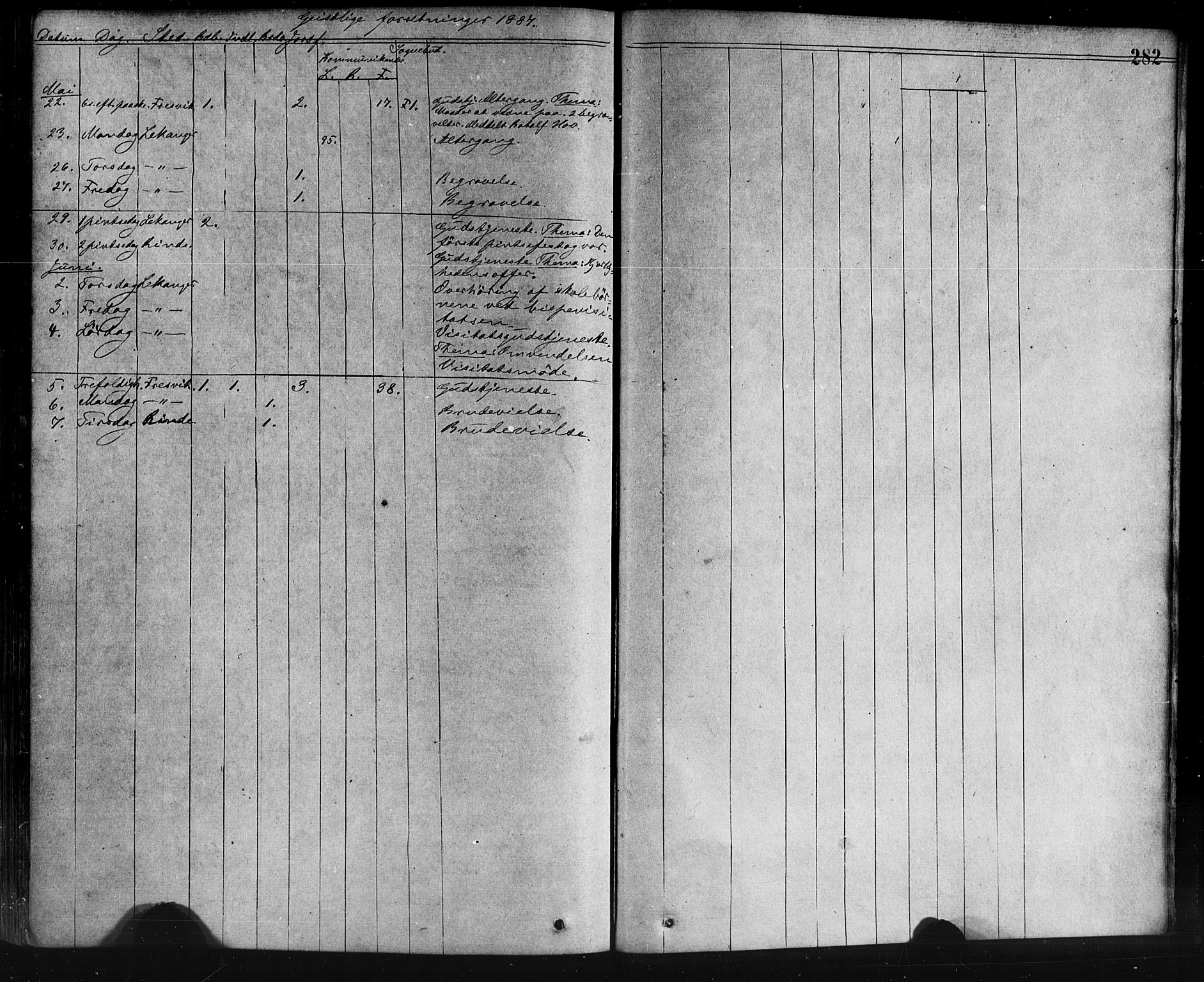 Leikanger sokneprestembete, AV/SAB-A-81001/H/Haa/Haaa/L0009: Parish register (official) no. A 9, 1869-1888, p. 282