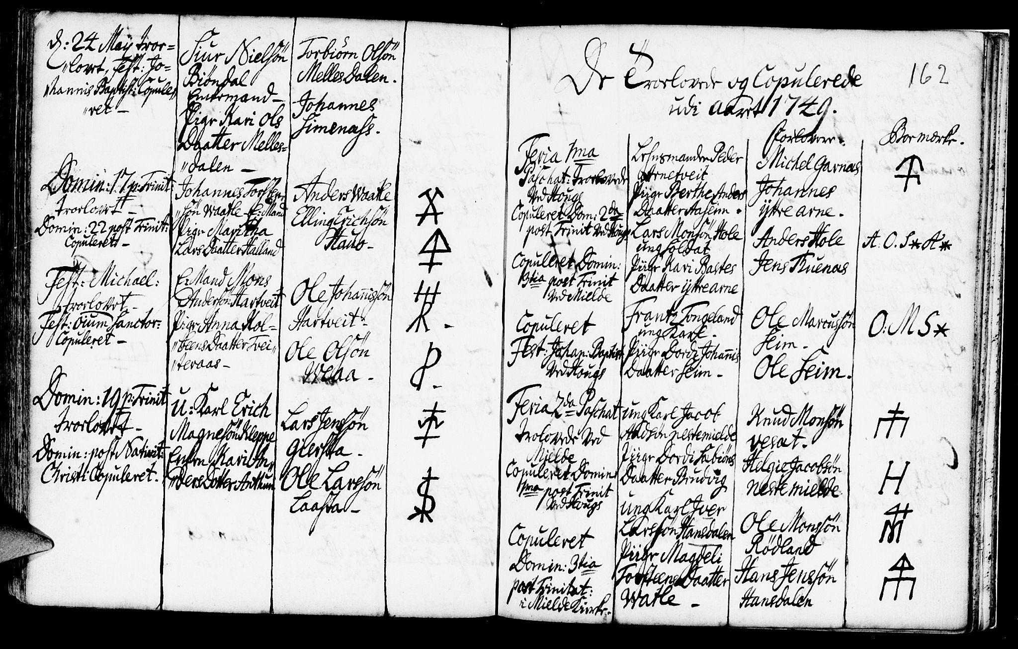 Haus sokneprestembete, SAB/A-75601/H/Haa: Parish register (official) no. A 6, 1748-1758, p. 162