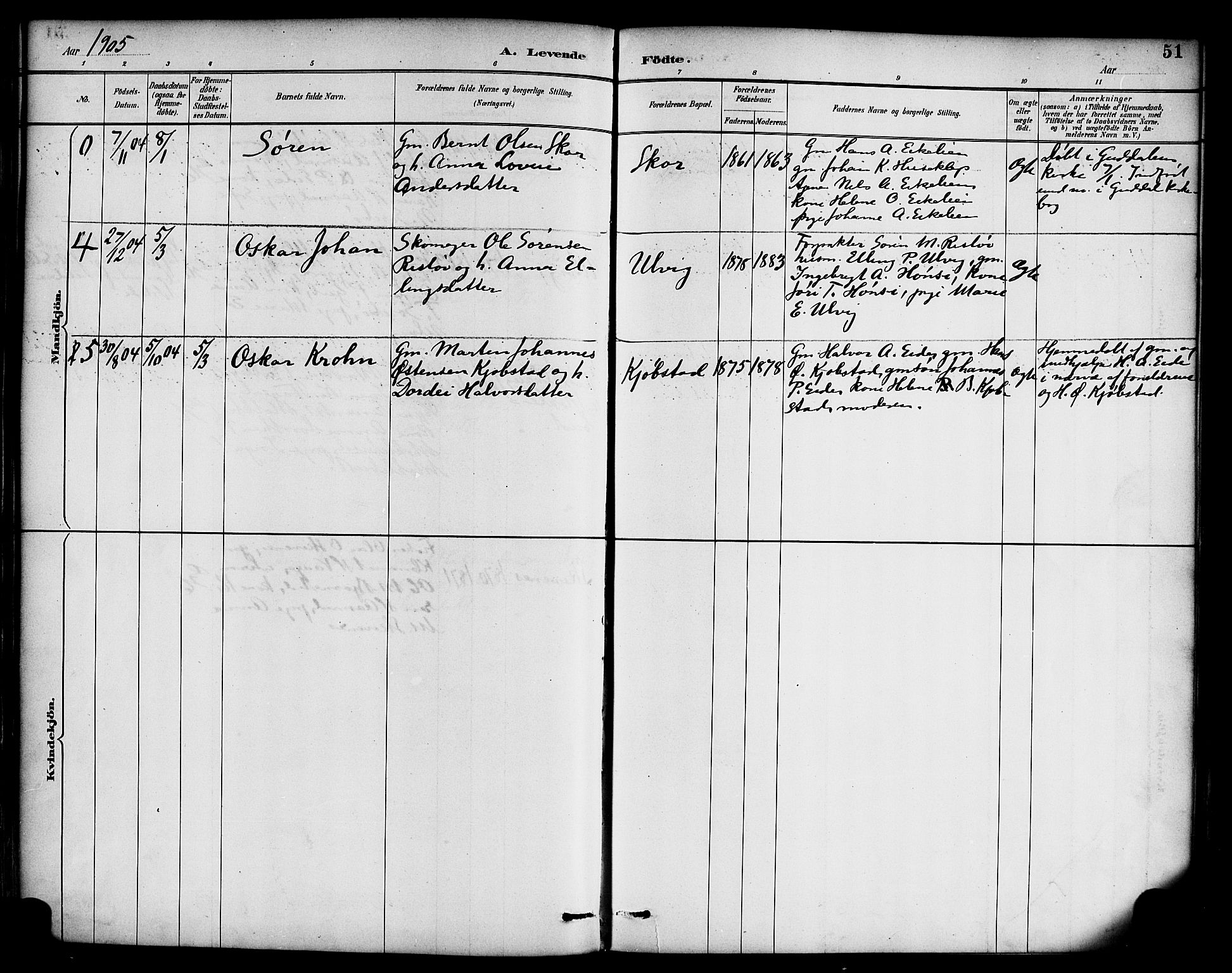 Hyllestad sokneprestembete, AV/SAB-A-80401: Parish register (official) no. D 1, 1886-1905, p. 51