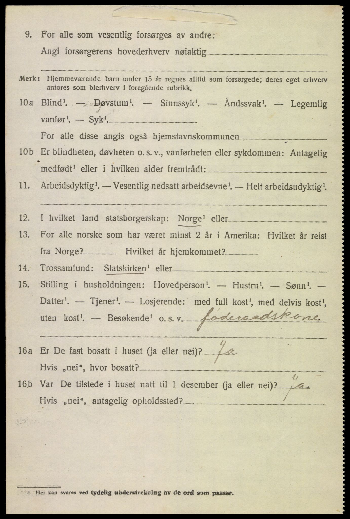 SAK, 1920 census for Hornnes, 1920, p. 802