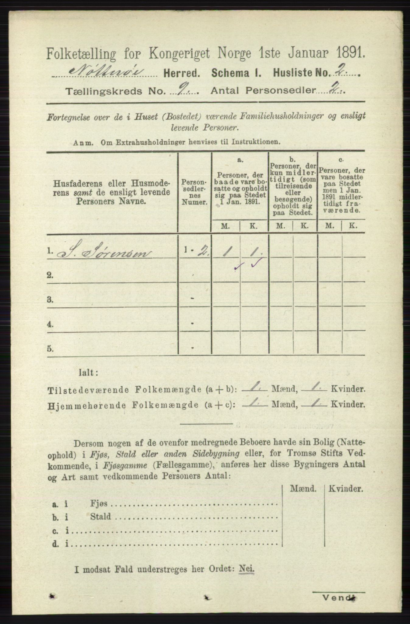 RA, 1891 census for 0722 Nøtterøy, 1891, p. 4456