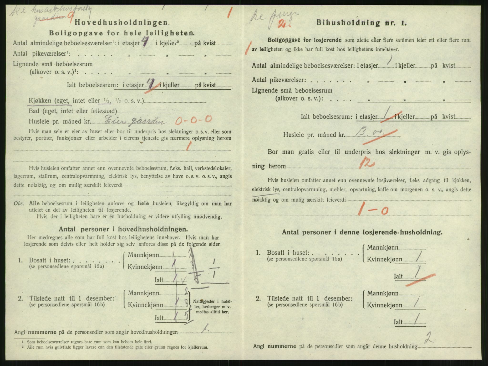 SAT, 1920 census for Steinkjer, 1920, p. 2223